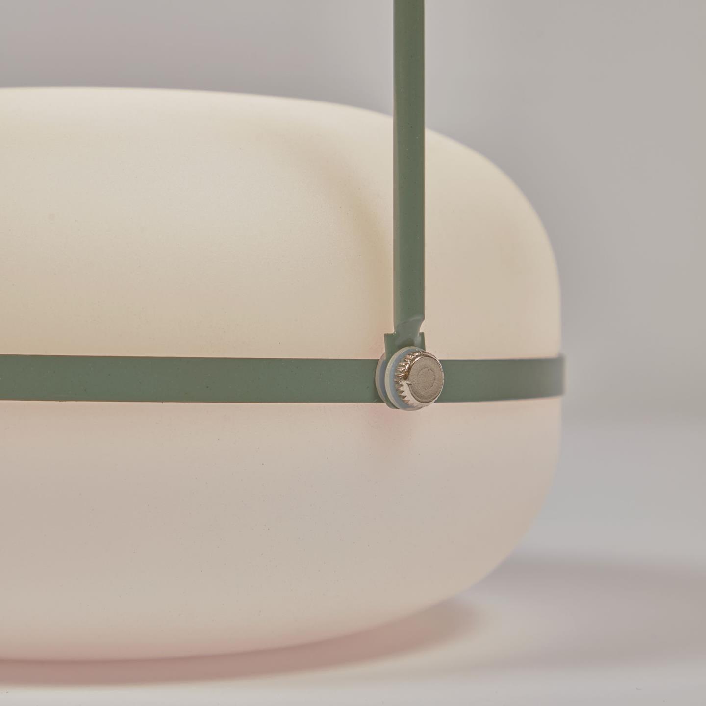 Lampa akumulatorowa TEA zielone wykończenie La Forma Eye on Design