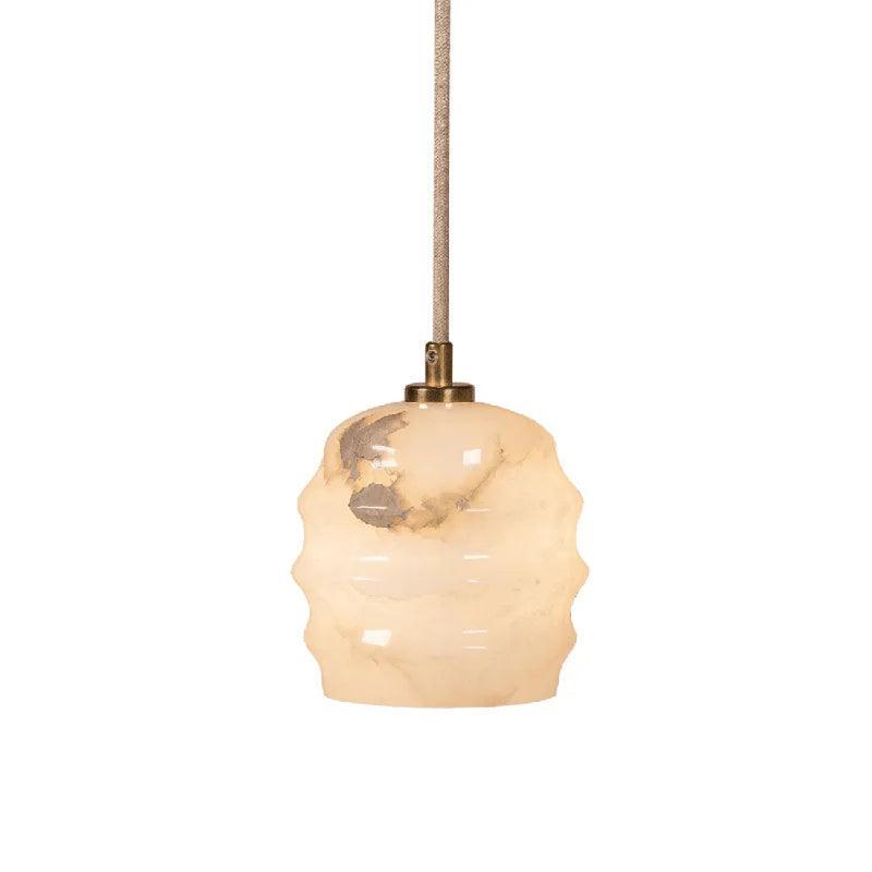 Lampa alabastrowa wisząca KALLIOPE mosiężny Embassy Interiors Eye on Design