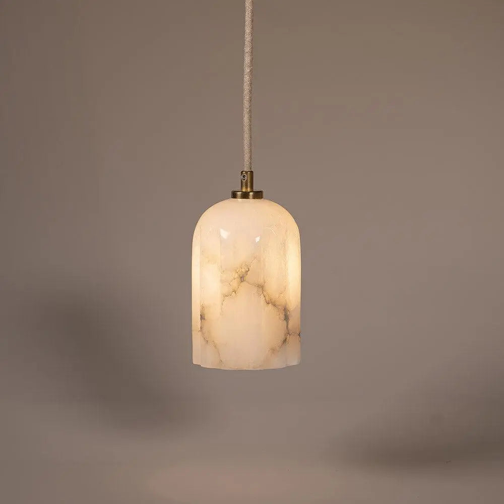 Lampa alabastrowa wisząca URANIA mosiężny – Embassy Interiors