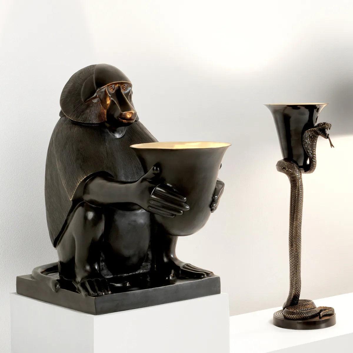 Lampa ART DECO MONKEY brązowa patyna Eichholtz Eye on Design