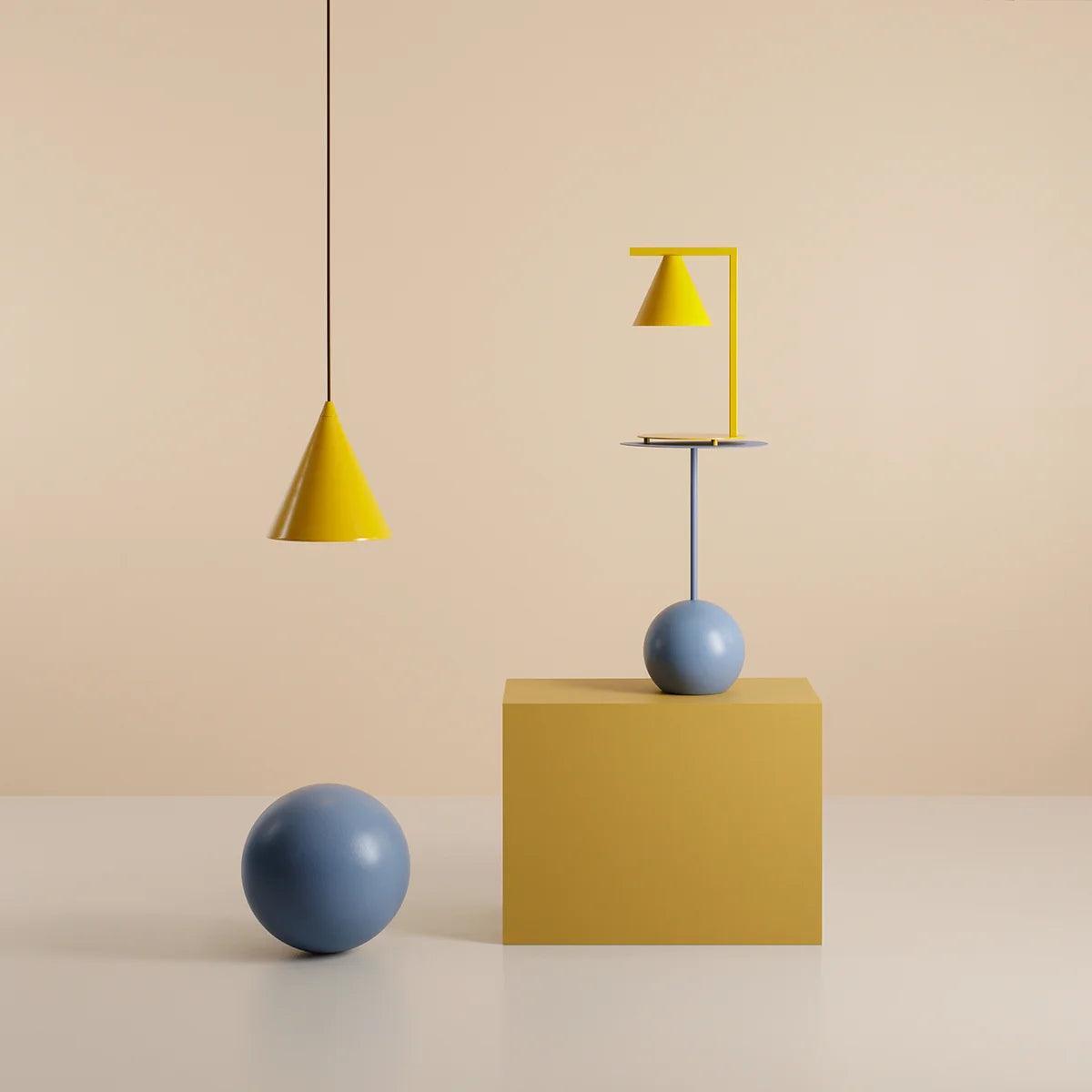 Lampa biurkowa FORM musztardowy Artera Eye on Design