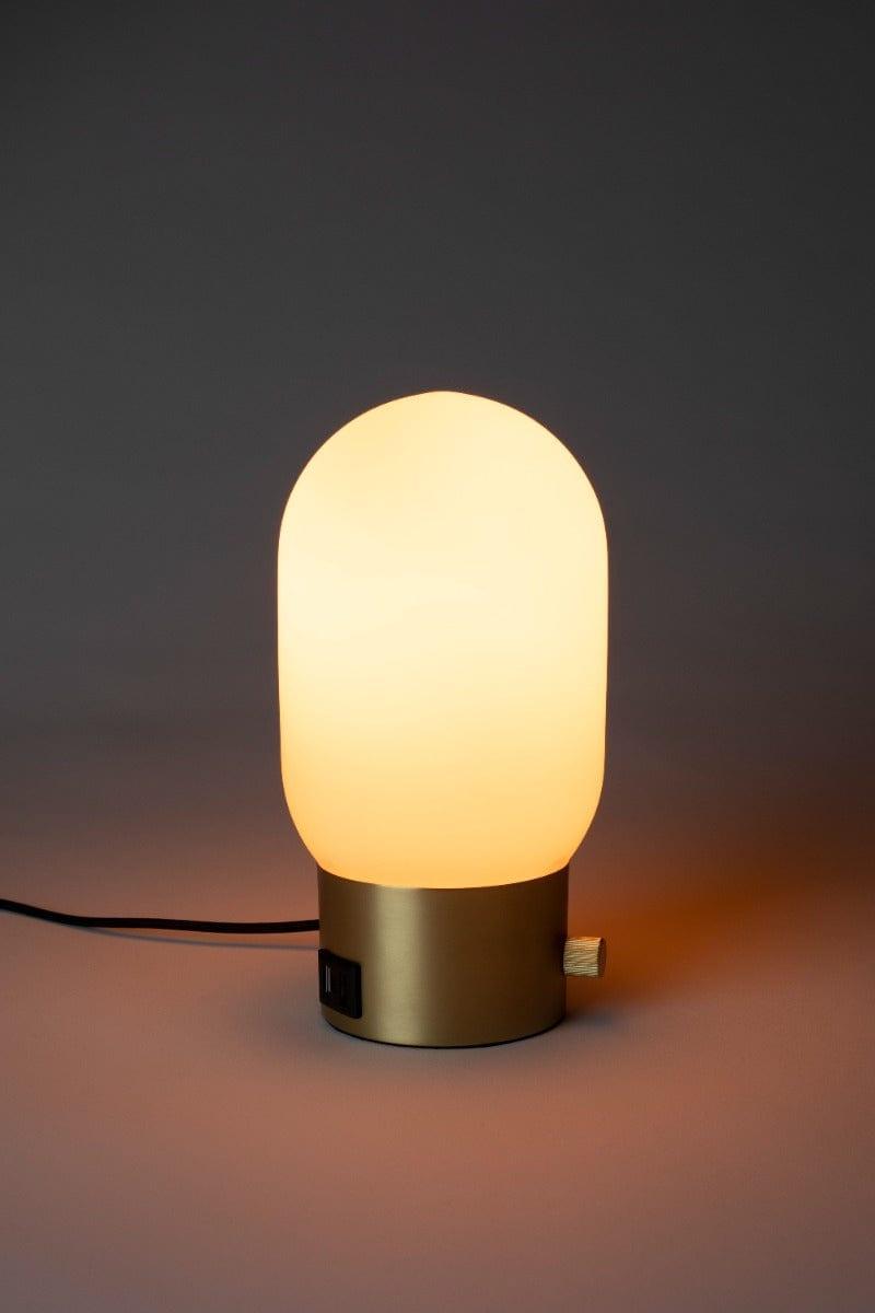 Lampa biurkowa URBAN CHARGER złoty Zuiver Eye on Design
