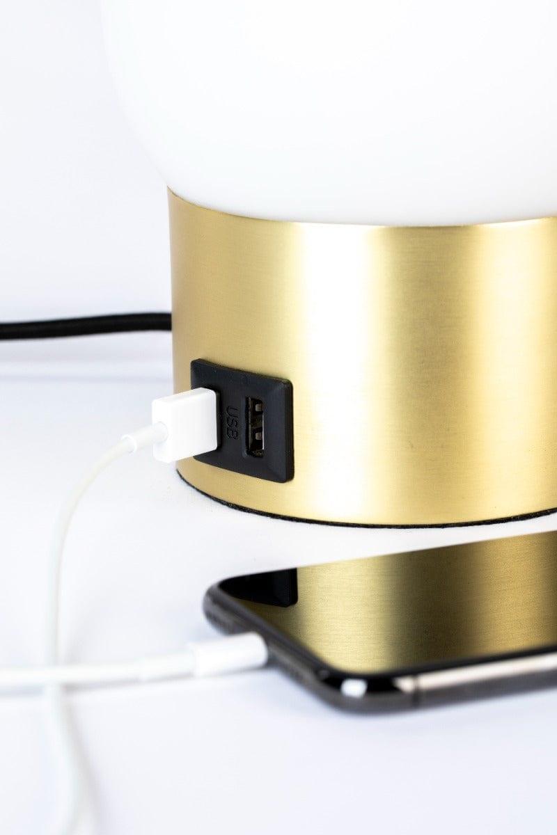 Lampa biurkowa URBAN CHARGER złoty Zuiver Eye on Design