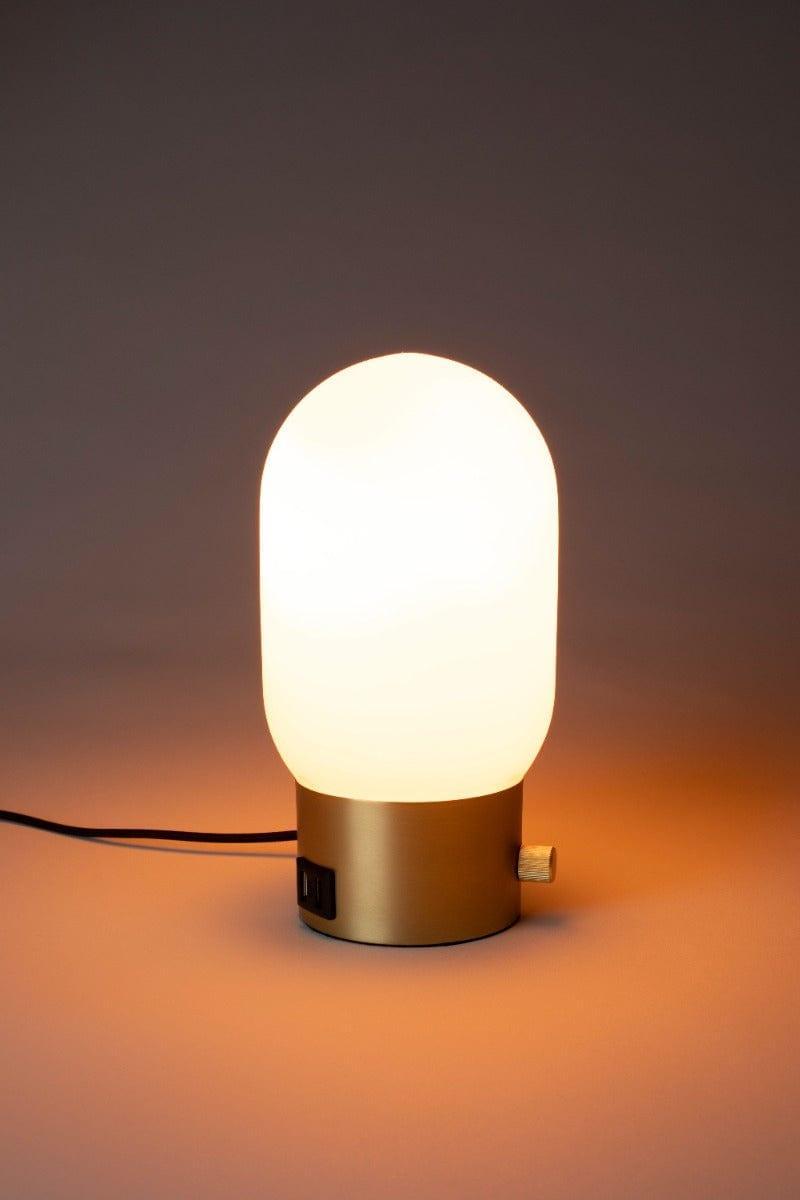 Lampa biurkowa URBAN CHARGER złoty Zuiver Eye on Design
