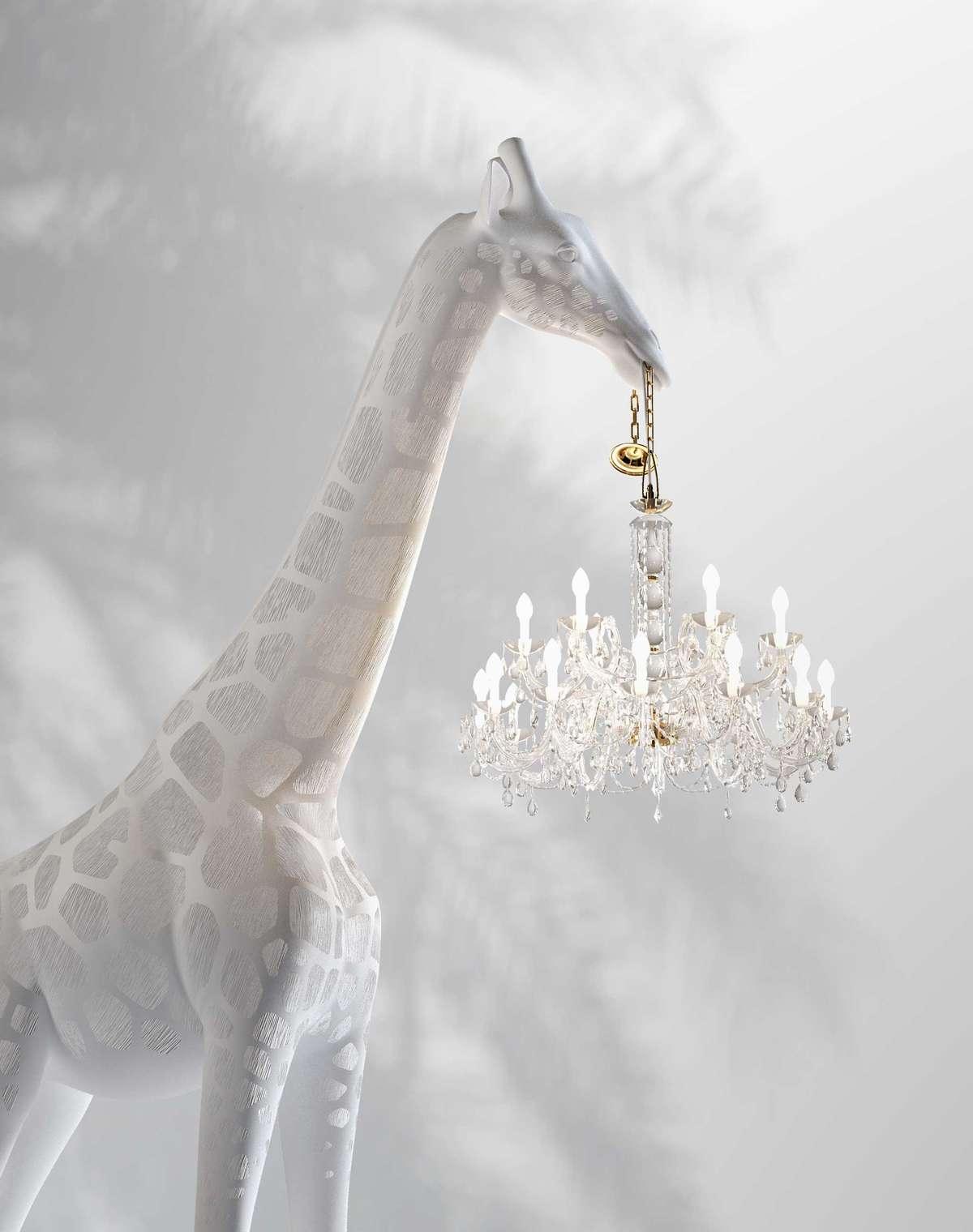 Lampa GIRAFFE IN LOVE XL biała Qeeboo Eye on Design