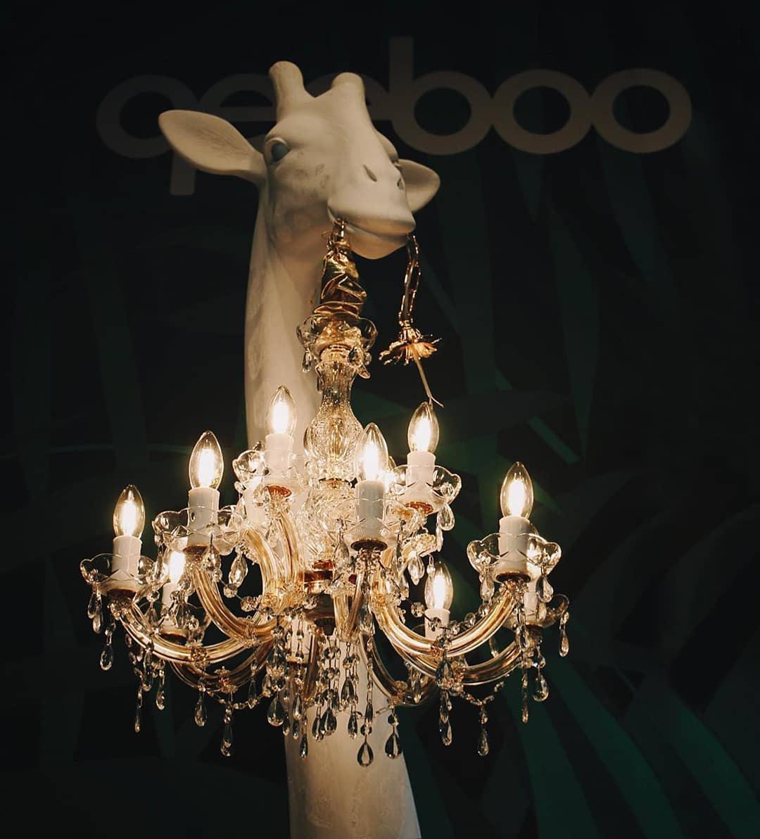 Lampa GIRAFFE IN LOVE XL biała Qeeboo Eye on Design