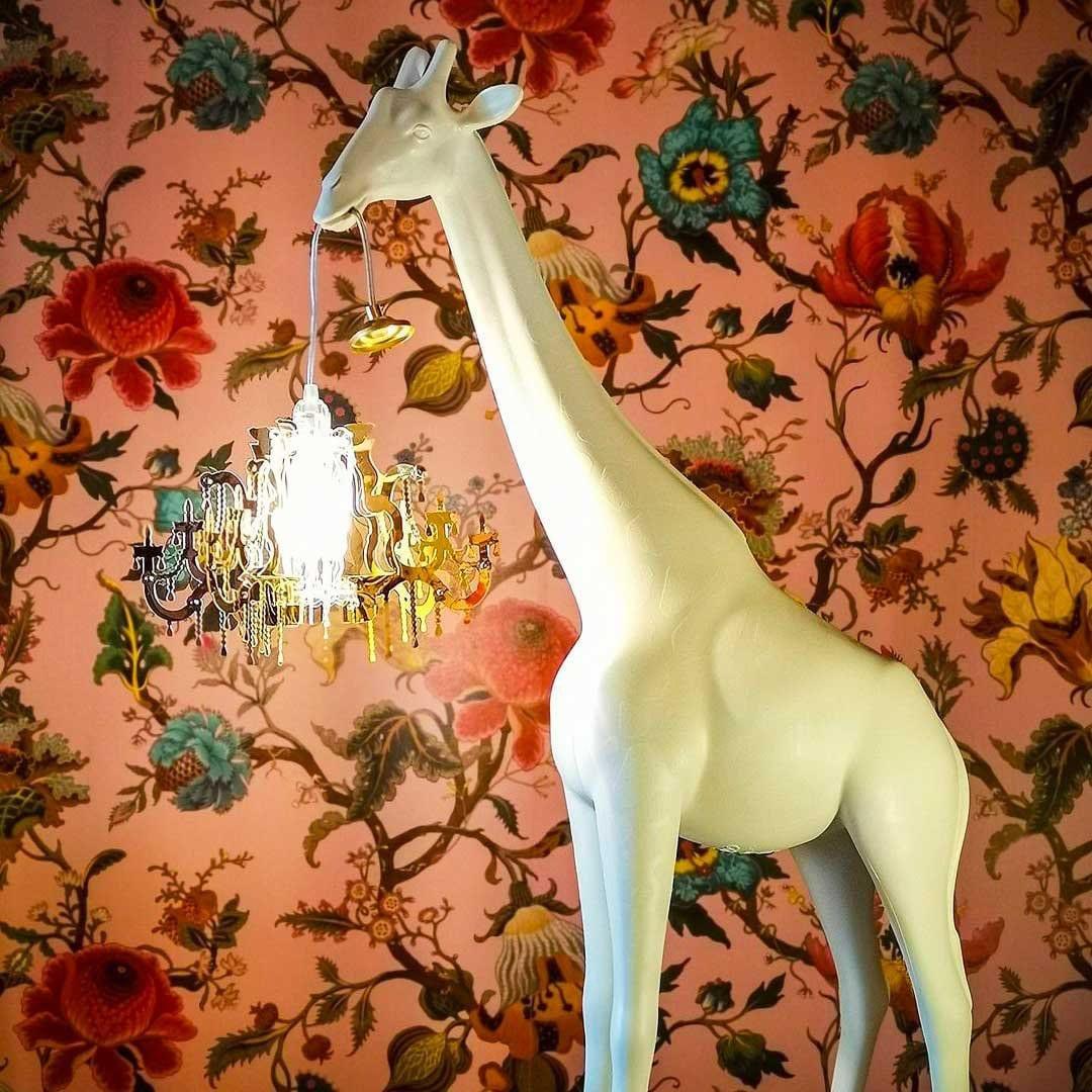 Lampa GIRAFFE IN LOVE XS biała Qeeboo Eye on Design