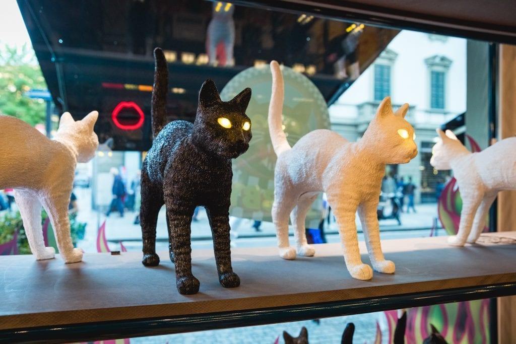 Lampa JOBBY THE CAT biało-czarny Seletti Eye on Design