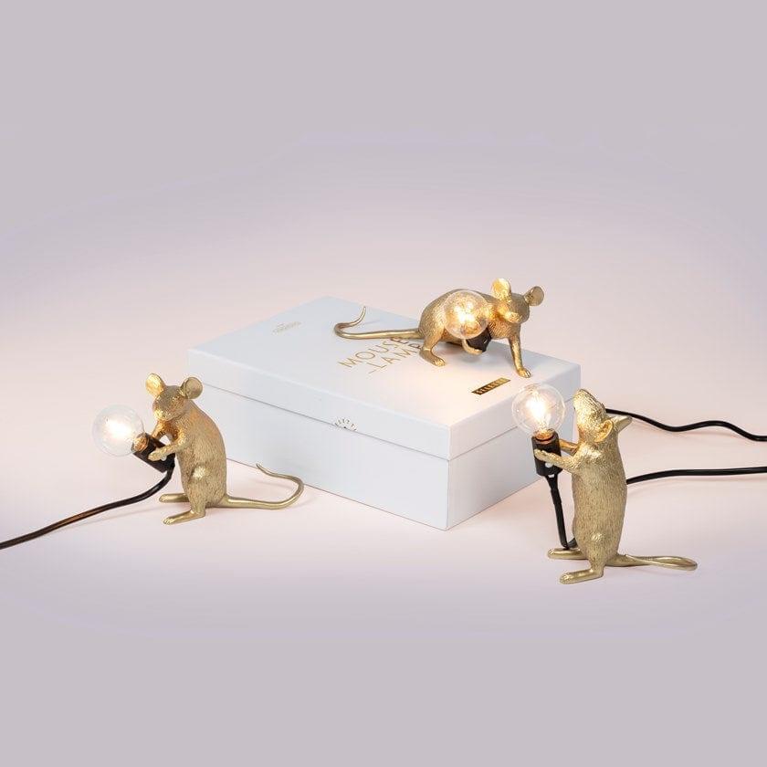 Lampa MOUSE LOP złoty Seletti Eye on Design