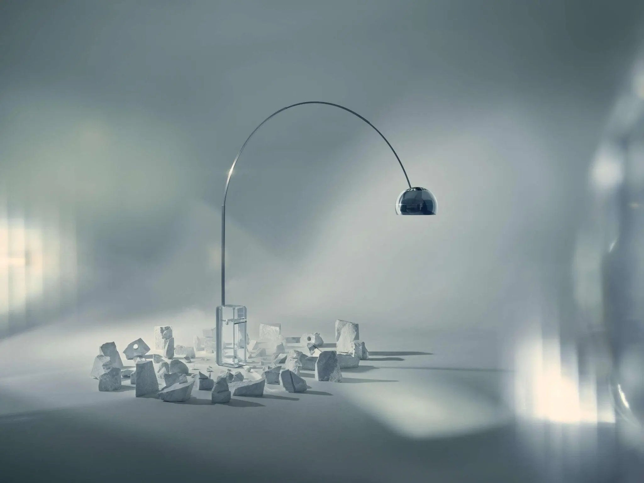 Lampa podłogowa łukowa ARCO K szkło – Flos