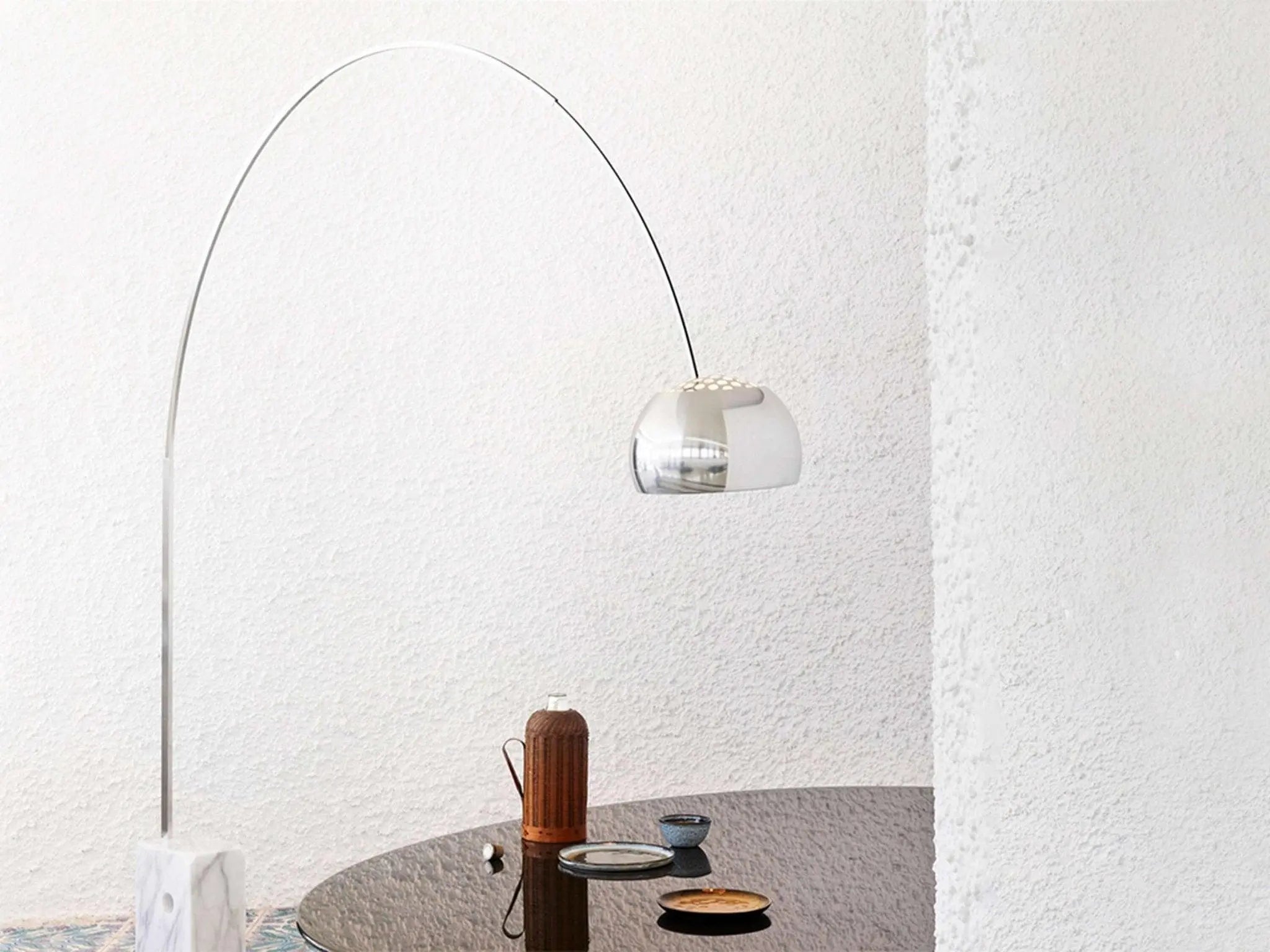 Lampa podłogowa łukowa ARCO marmur – Flos