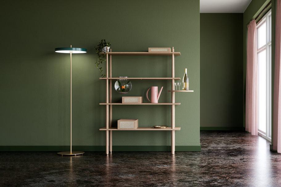 Lampa podłogowa ASTERIA FLOOR butelkowy zielony UMAGE Eye on Design