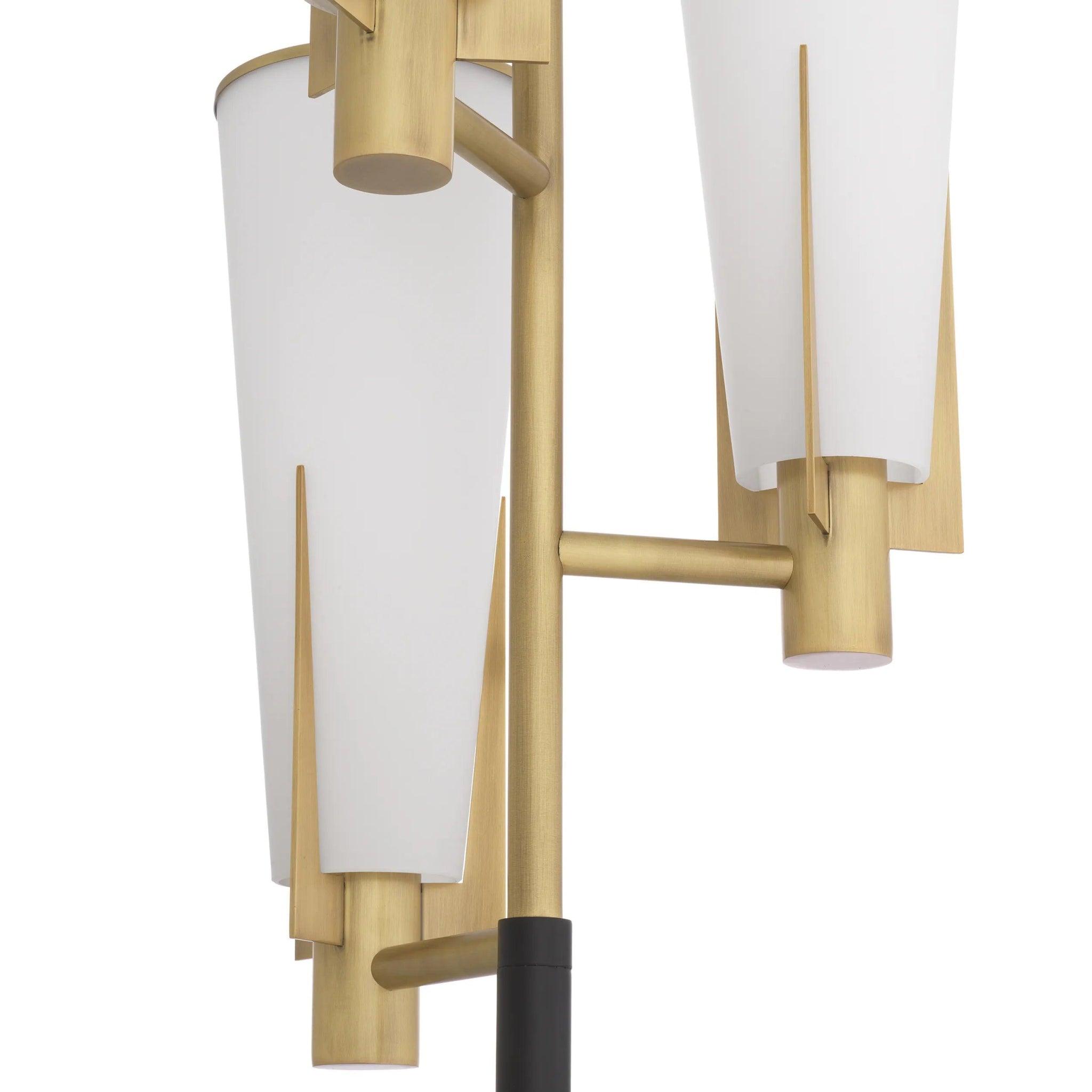 Lampa podłogowa DINO czarny z mosiężnym wykończeniem Eichholtz Eye on Design
