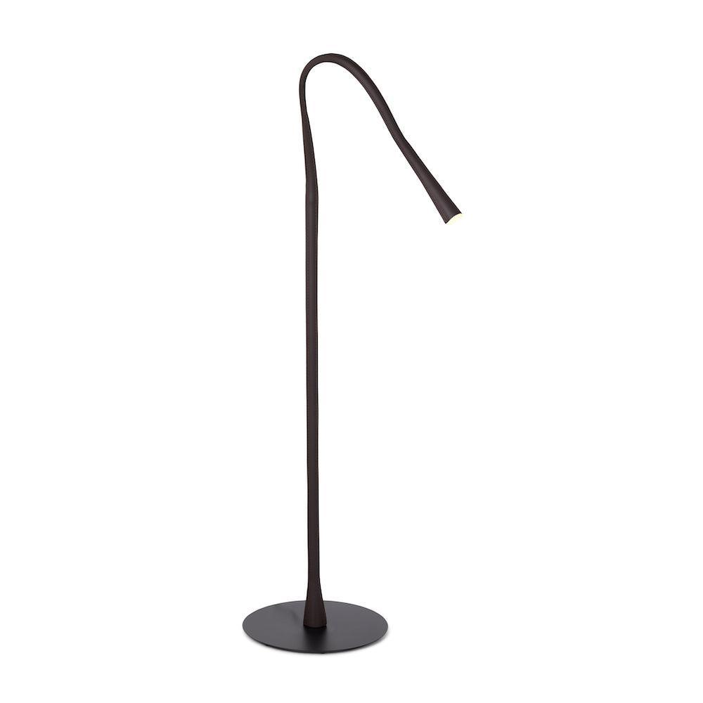 Lampa podłogowa FLEXILED czarna skóra Contardi Eye on Design
