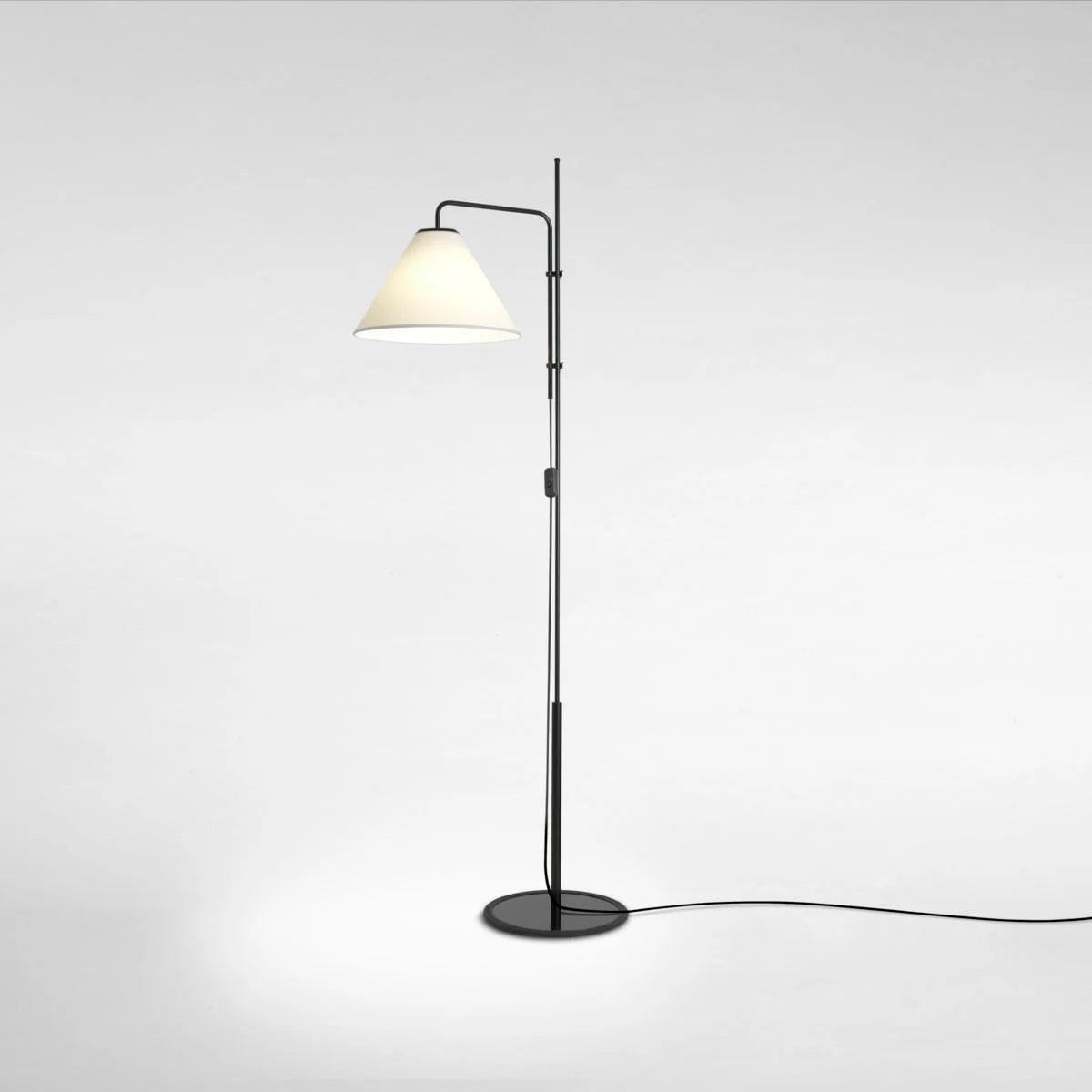 Lampa podłogowa FUNICULI FABRIC biały Marset Eye on Design
