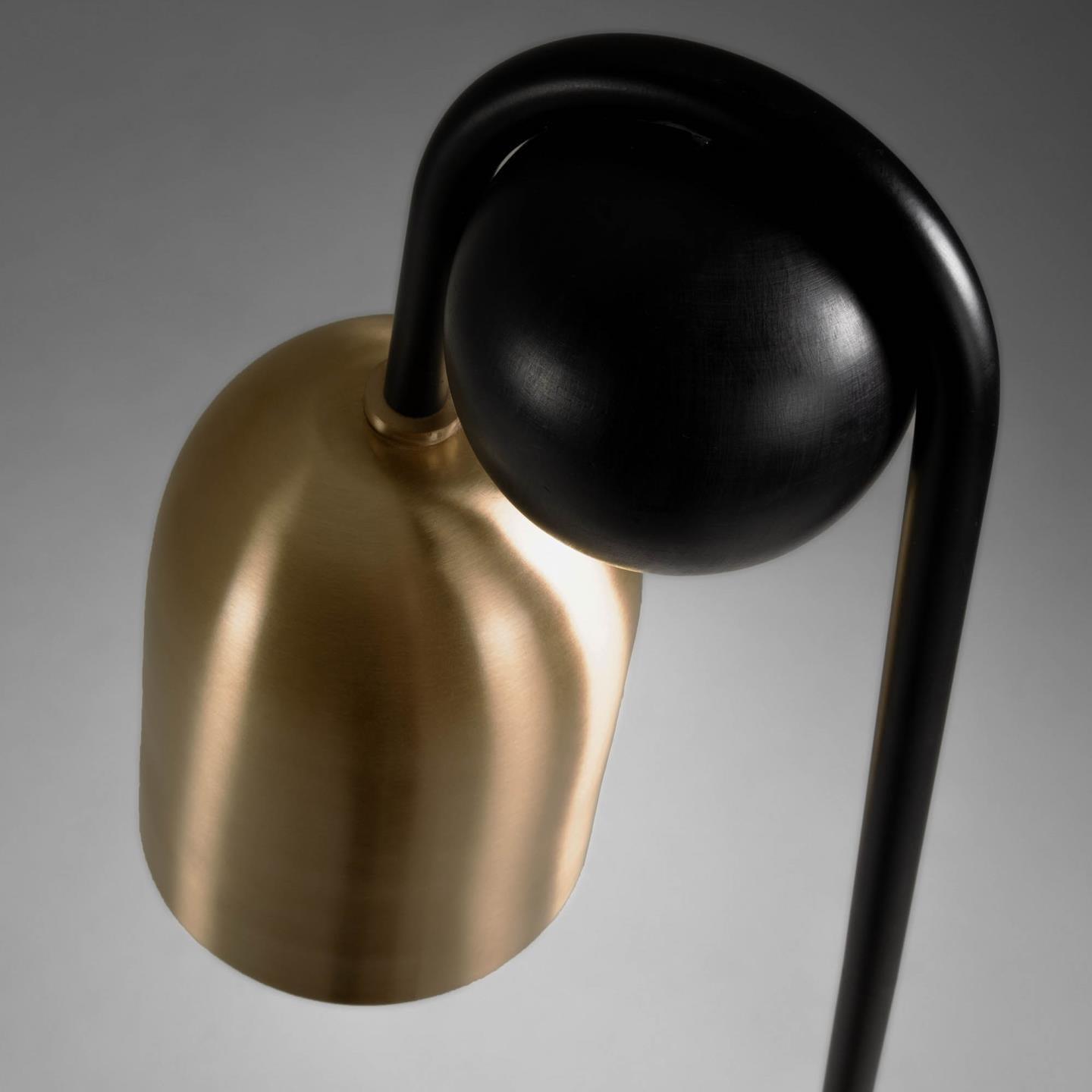 Lampa podłogowa NATSUMI czarny z mosiężnym wykończeniem La Forma Eye on Design