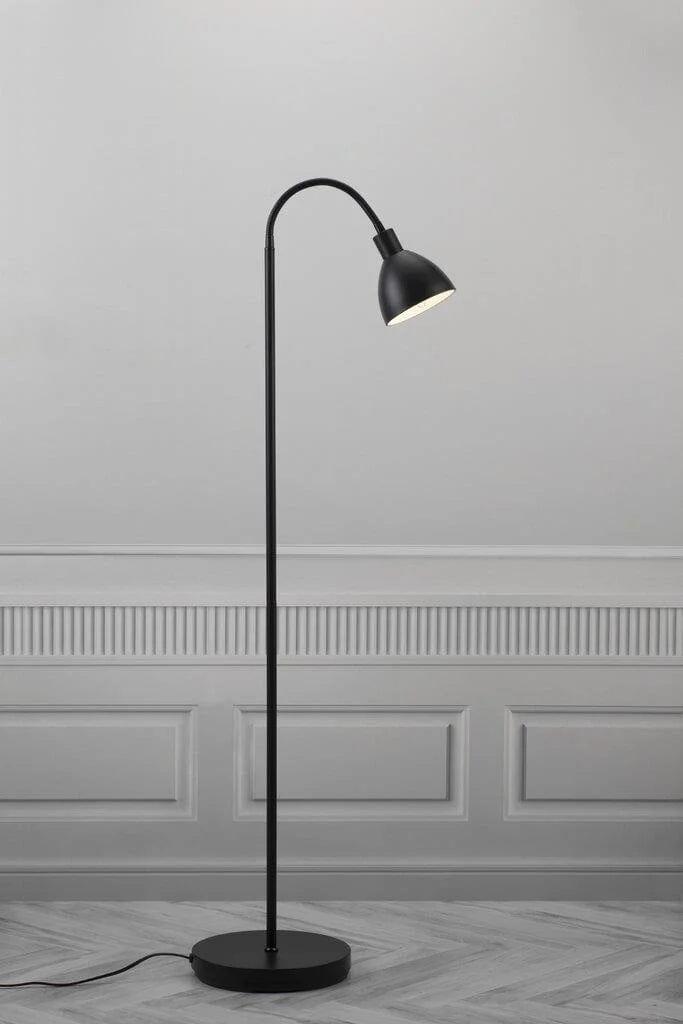 Lampa podłogowa pojedyncza RAY czarny Nordlux Eye on Design