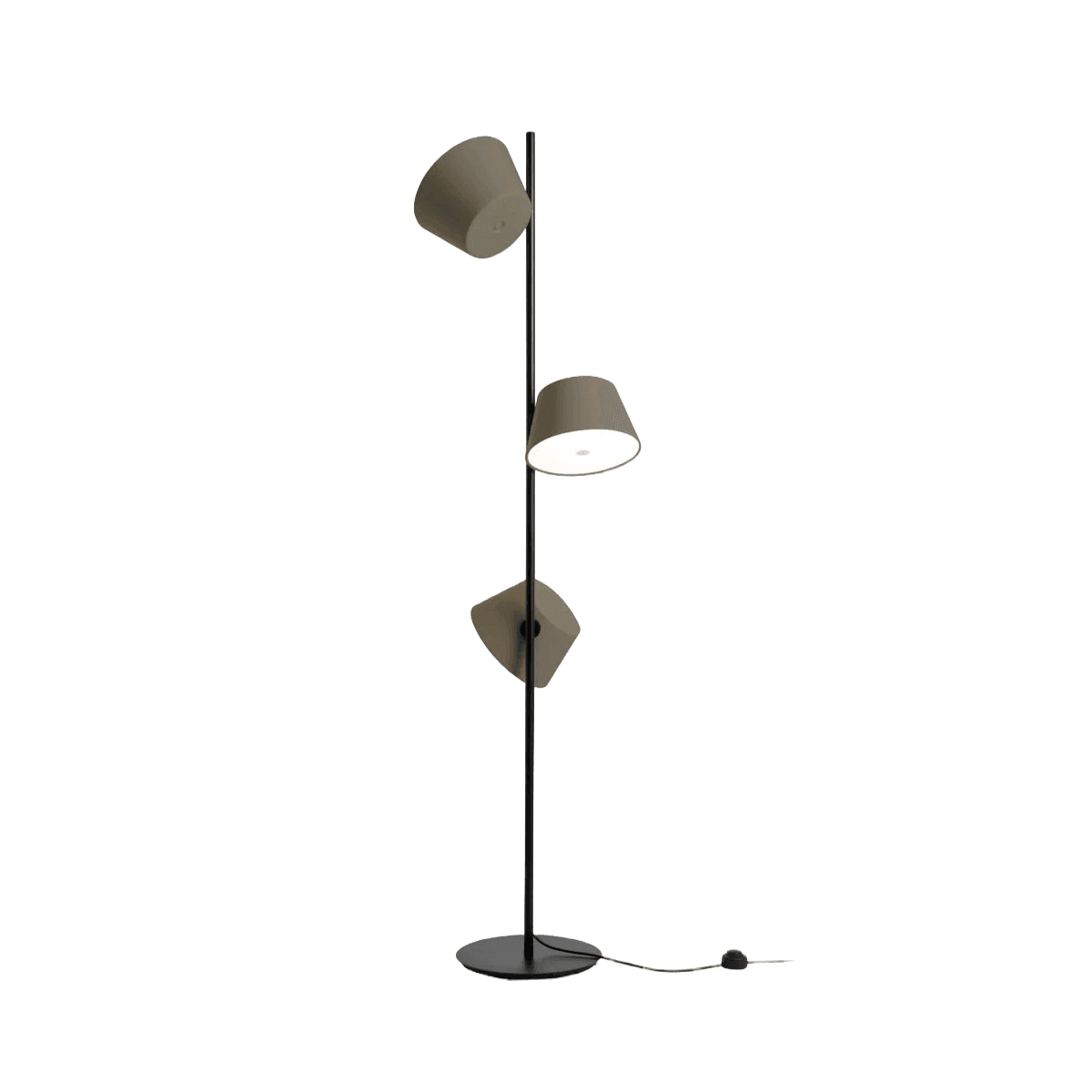 Lampa podłogowa TAM TAM brązowo-szary Marset Eye on Design