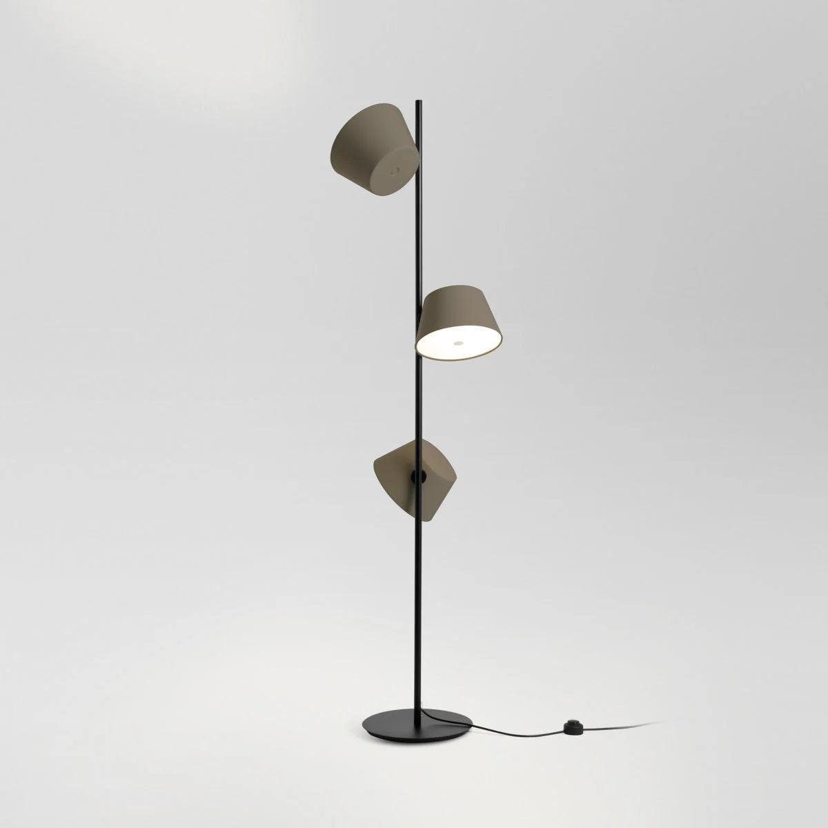 Lampa podłogowa TAM TAM brązowo-szary Marset Eye on Design