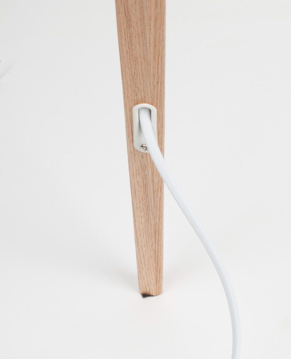 Lampa podłogowa TRIPOD WOOD biały Zuiver Eye on Design