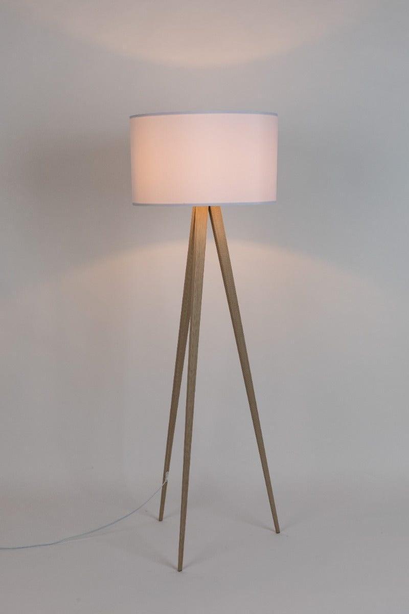 Lampa podłogowa TRIPOD WOOD biały Zuiver Eye on Design