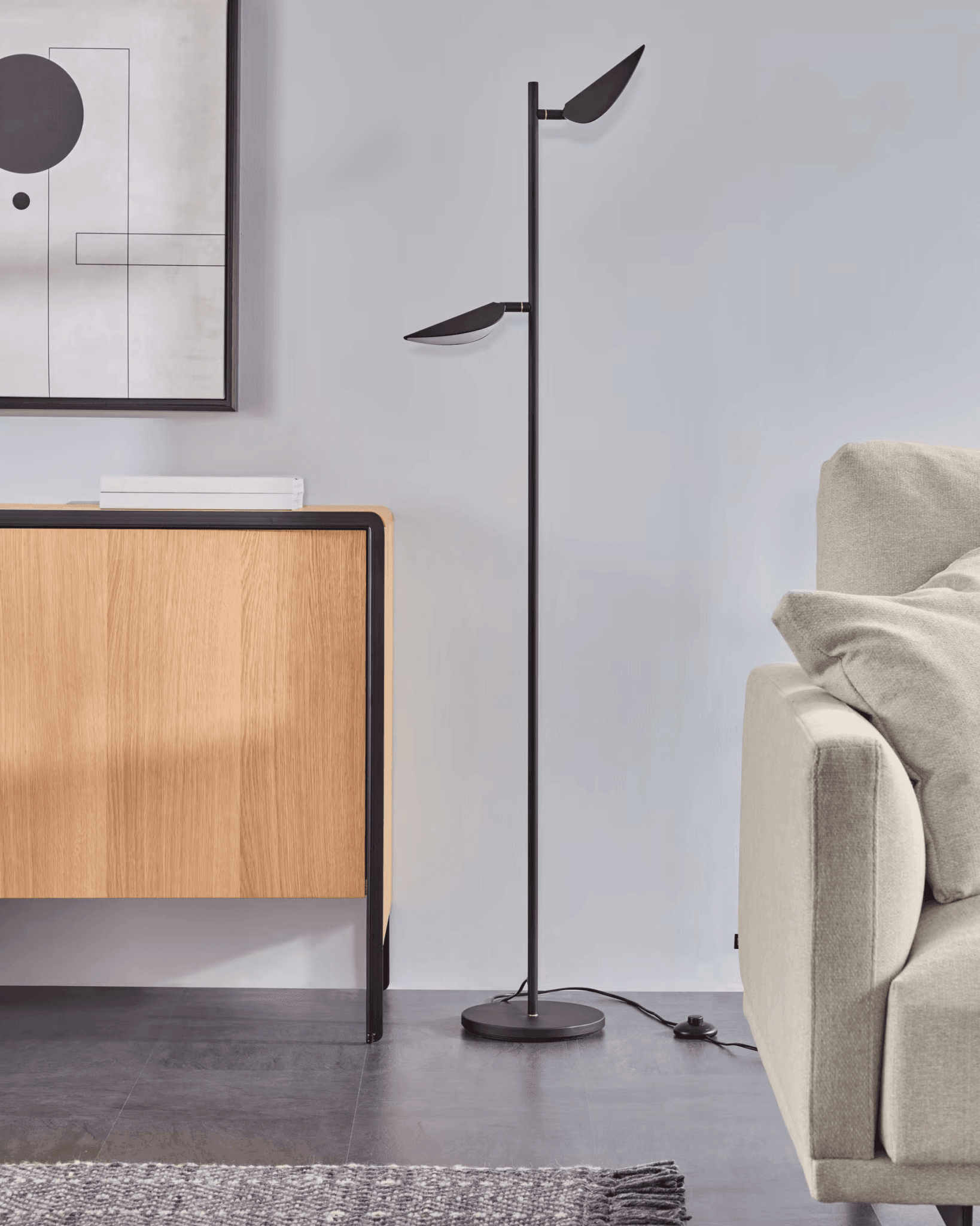 Lampa podłogowa VELEIRA czarny La Forma Eye on Design