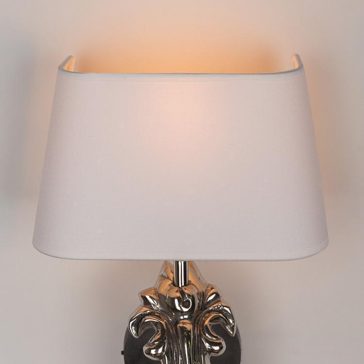 Lampa ścienna BEAU SITE srebrny z białym kloszem Eichholtz Eye on Design