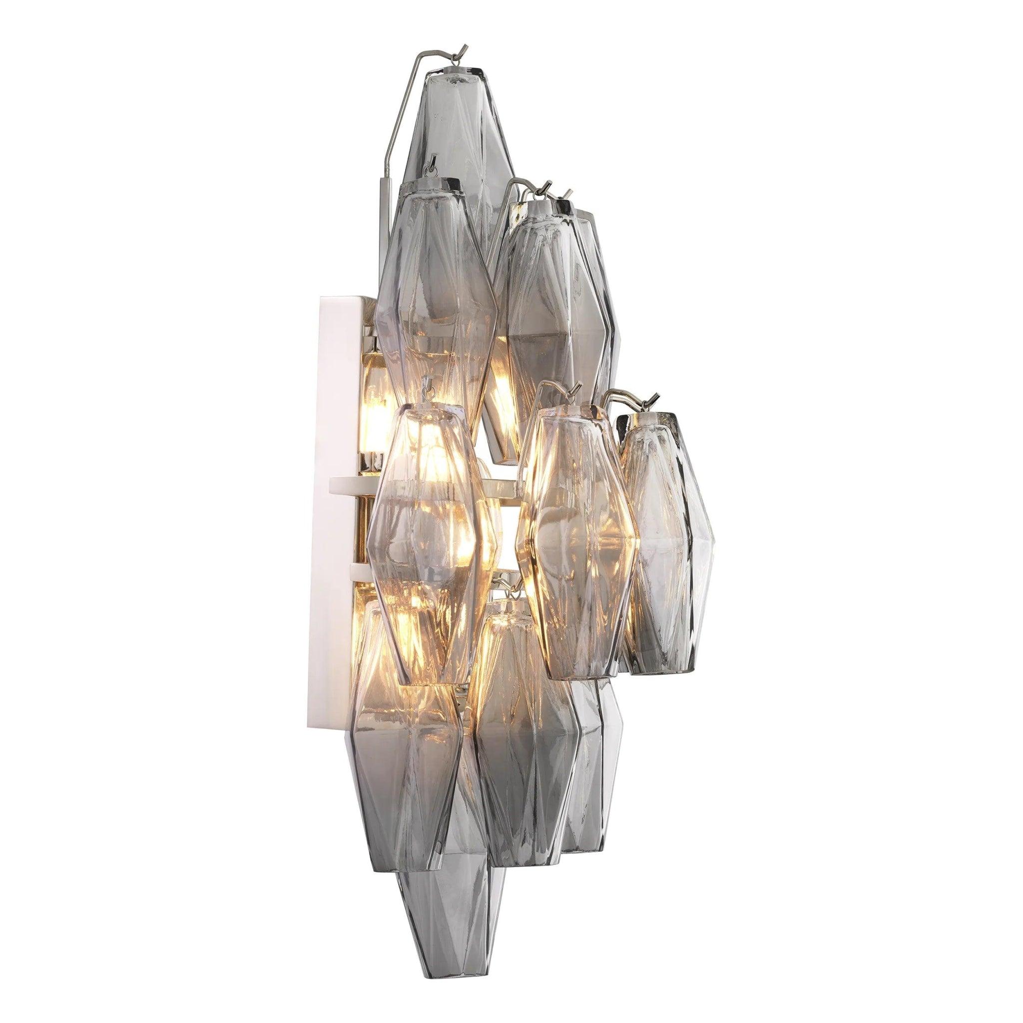 Lampa ścienna BENINI szkło dymione Eichholtz Eye on Design
