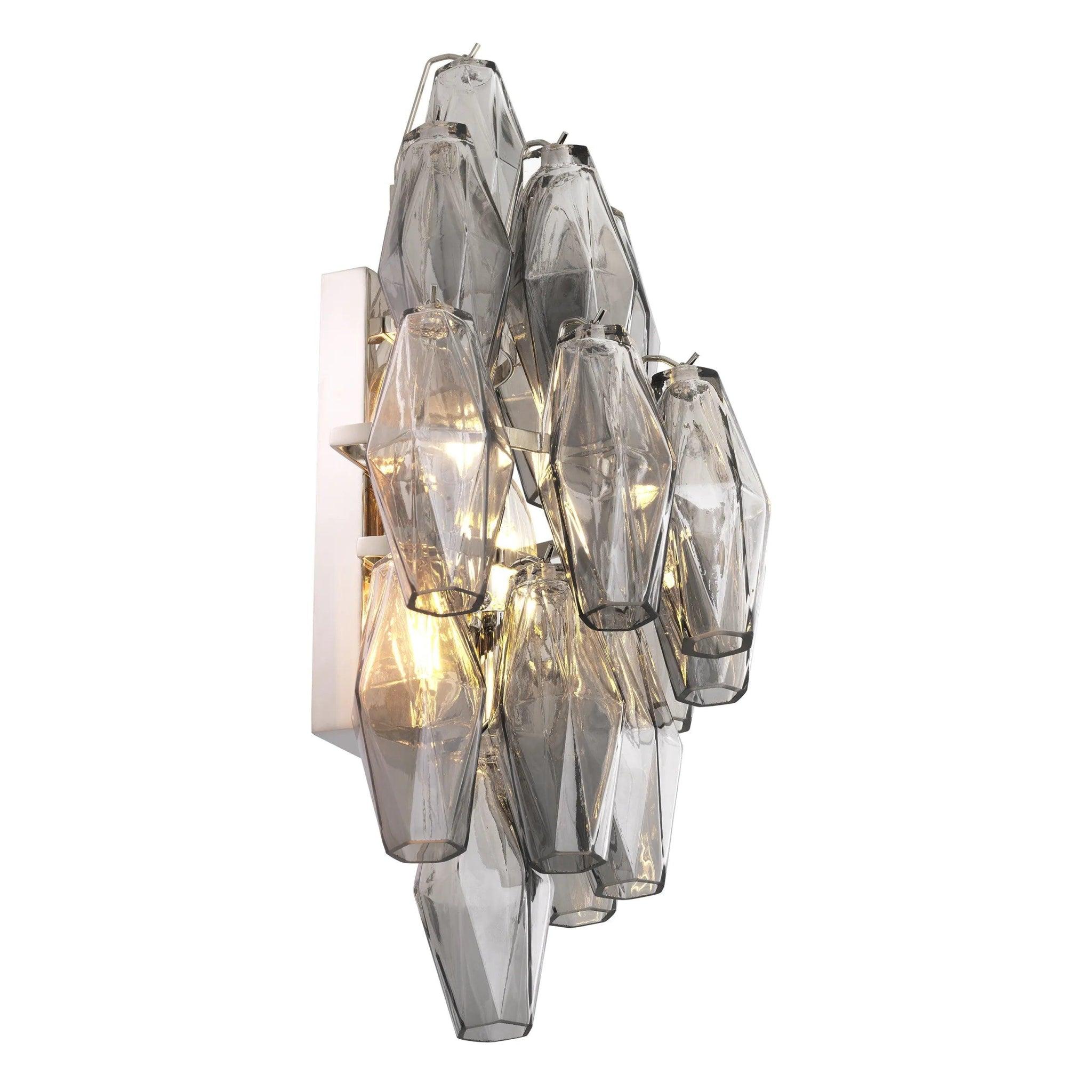 Lampa ścienna BENINI szkło dymione Eichholtz Eye on Design
