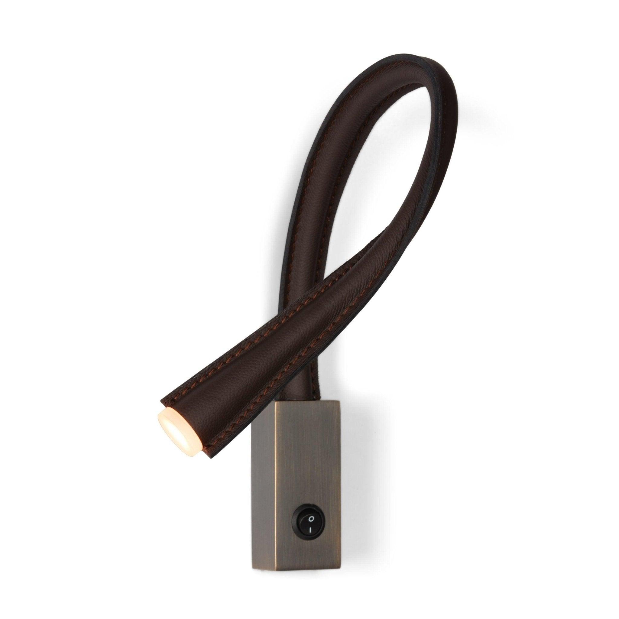 Lampa ścienna FLEXILED czarna skóra Contardi Eye on Design