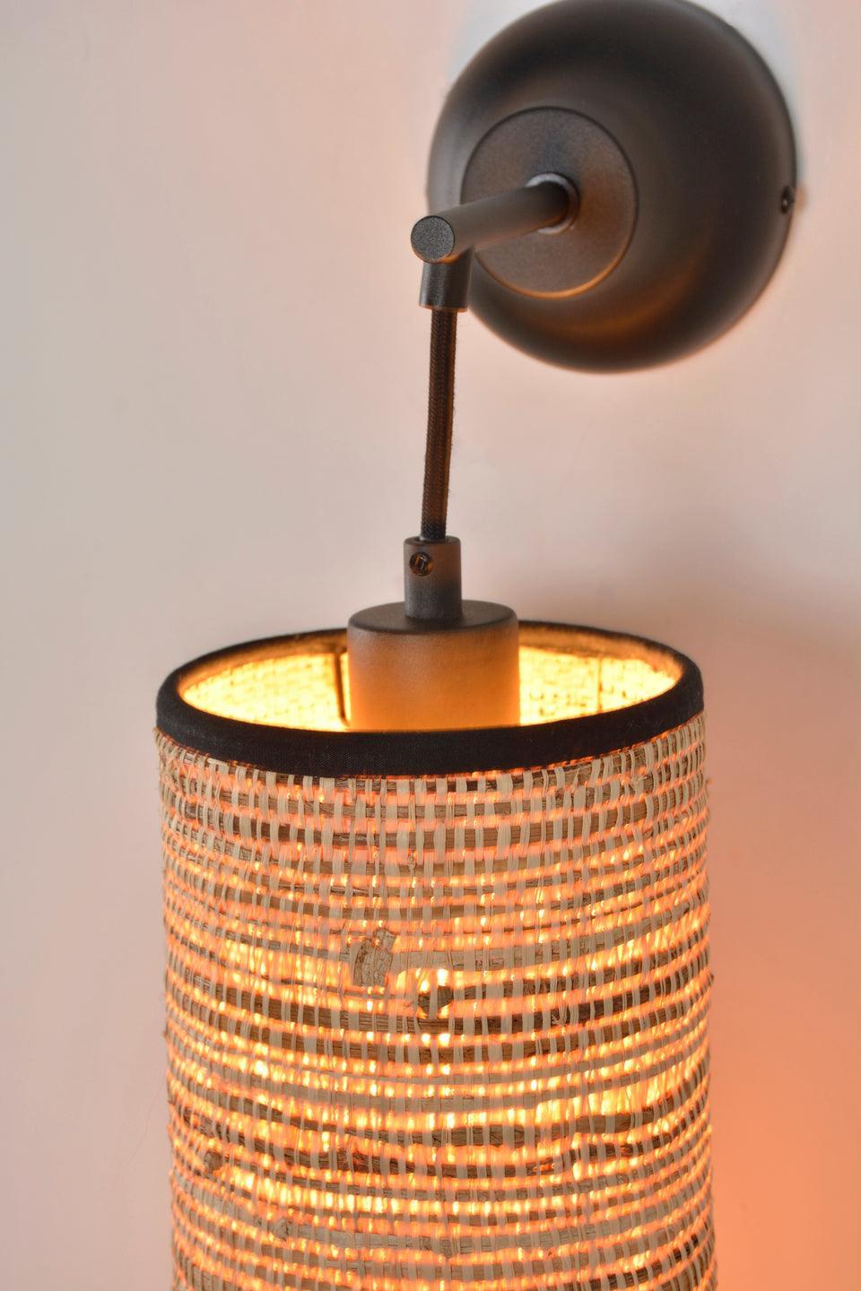 Lampa ścienna FORMENTERA bananowiec i rafia Market Set Eye on Design