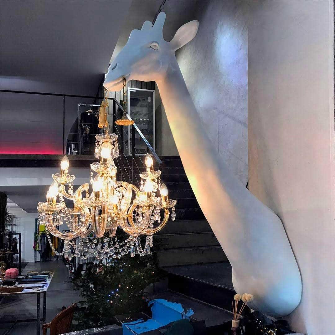 Lampa ścienna GIRAFFE IN LOVE biała Qeeboo Eye on Design