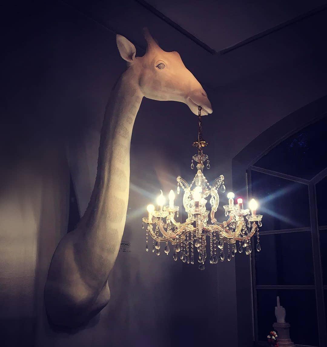 Lampa ścienna GIRAFFE IN LOVE biała Qeeboo Eye on Design