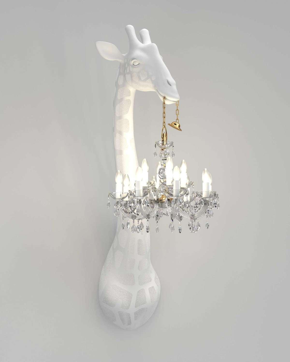 Lampa ścienna GIRAFFE IN LOVE czarna Qeeboo Eye on Design
