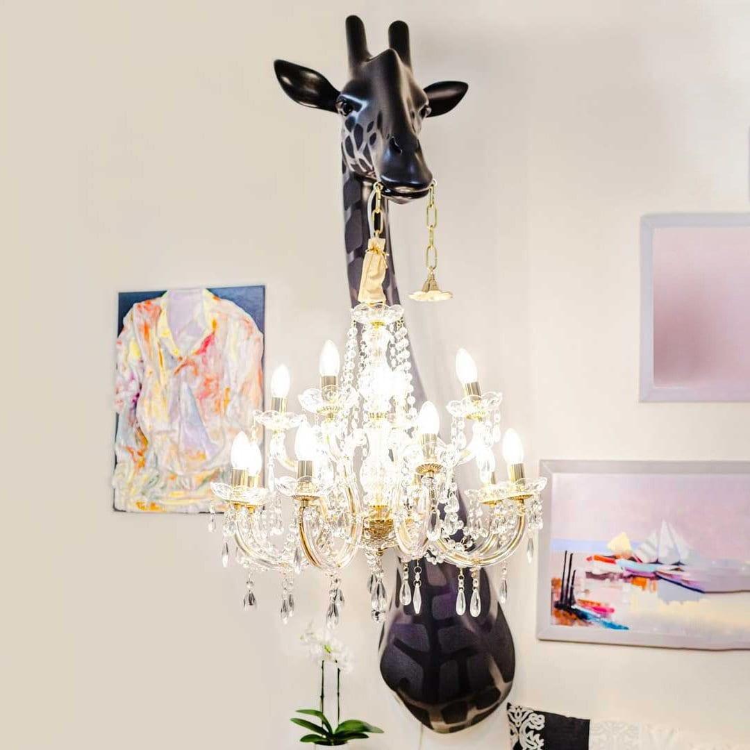 Lampa ścienna GIRAFFE IN LOVE czarna Qeeboo Eye on Design