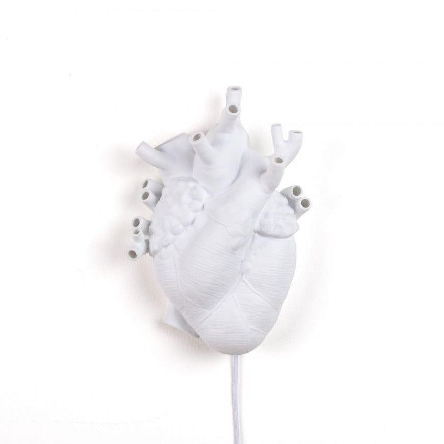 Lampa ścienna HEART biała porcelana Seletti Eye on Design