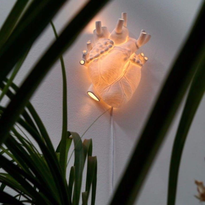 Lampa ścienna HEART biała porcelana Seletti Eye on Design