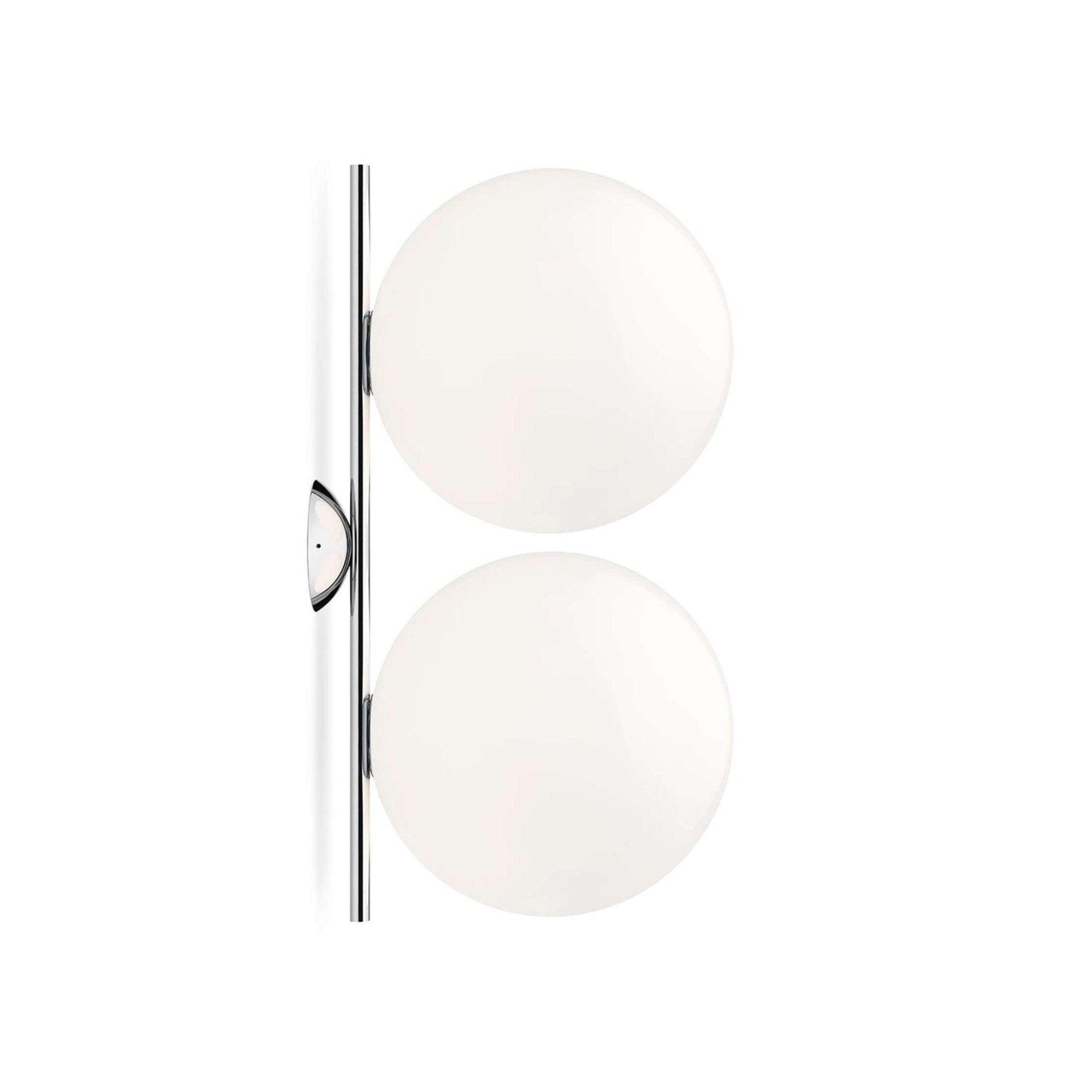 Lampa ścienna IC LIGHTS DOUBLE chromowany Flos M bez żarówek Eye on Design