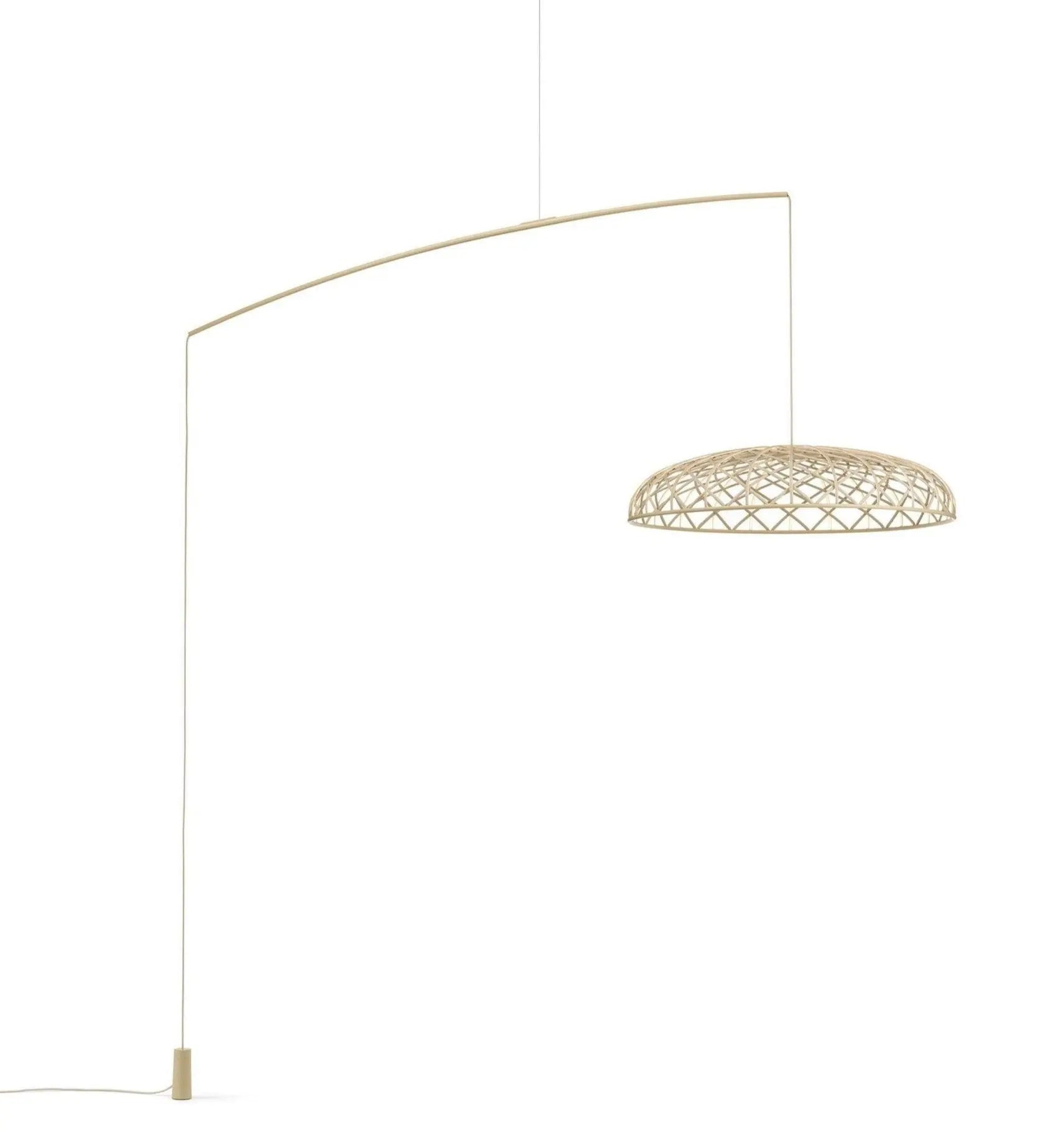 Lampa podłogowa podwieszana na wysięgniku SKYNEST migdałowy – Flos
