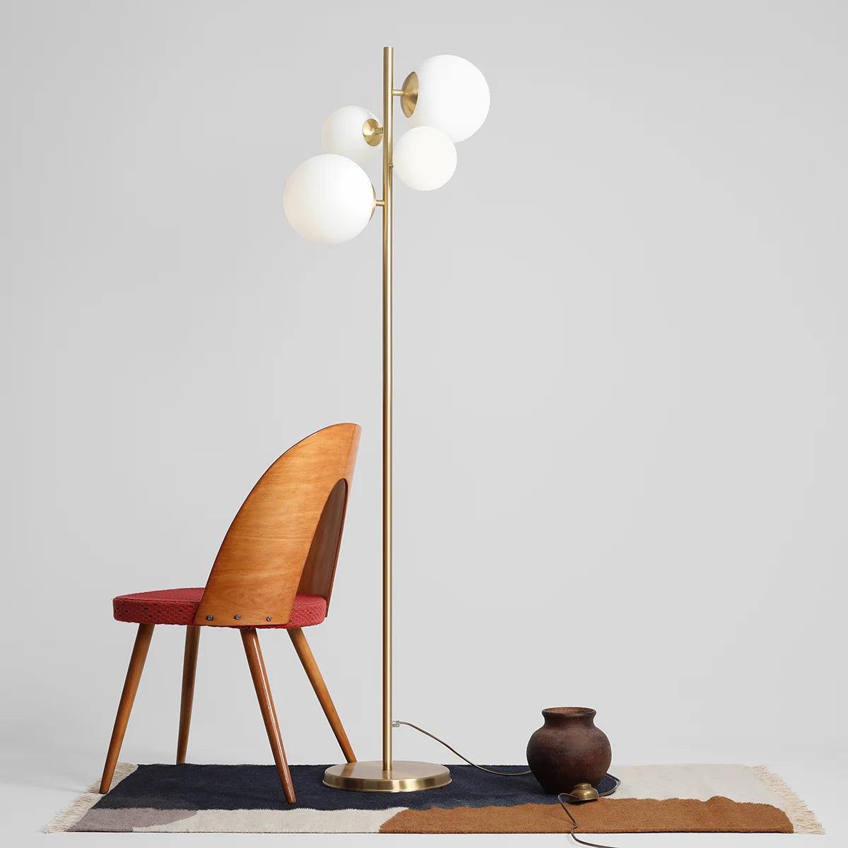 Lampa stojąca BLOOM mosiężny Artera Eye on Design