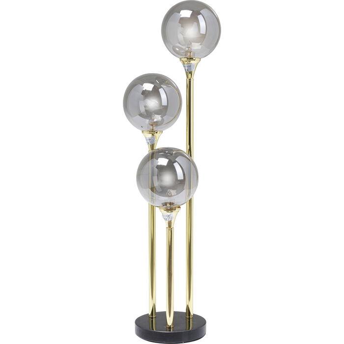 Lampa stołowa AL CAPONE złoty z przydymionym szkłem - Eye on Design