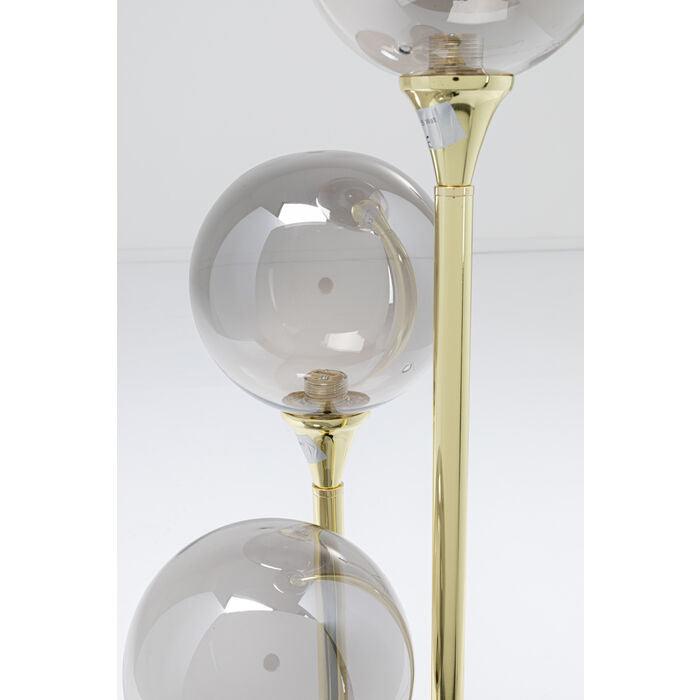 Lampa stołowa AL CAPONE złoty z przydymionym szkłem - Eye on Design