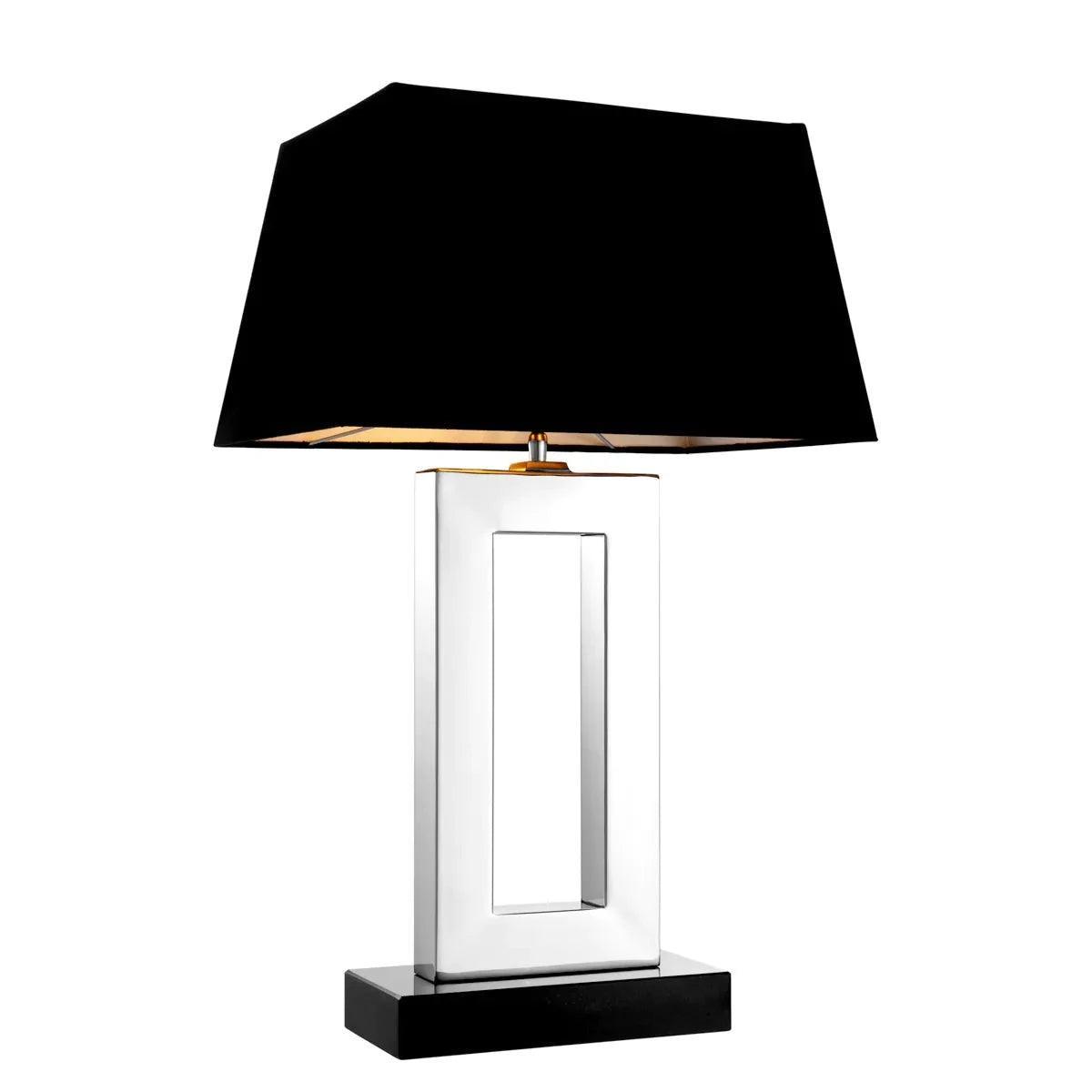 Lampa stołowa ARLINGTON czarny ze srebrnym wykończeniem Eichholtz Eye on Design