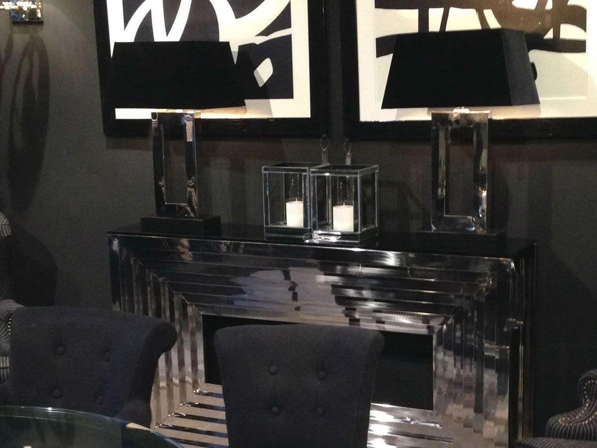 Lampa stołowa ARLINGTON czarny ze srebrnym wykończeniem Eichholtz Eye on Design