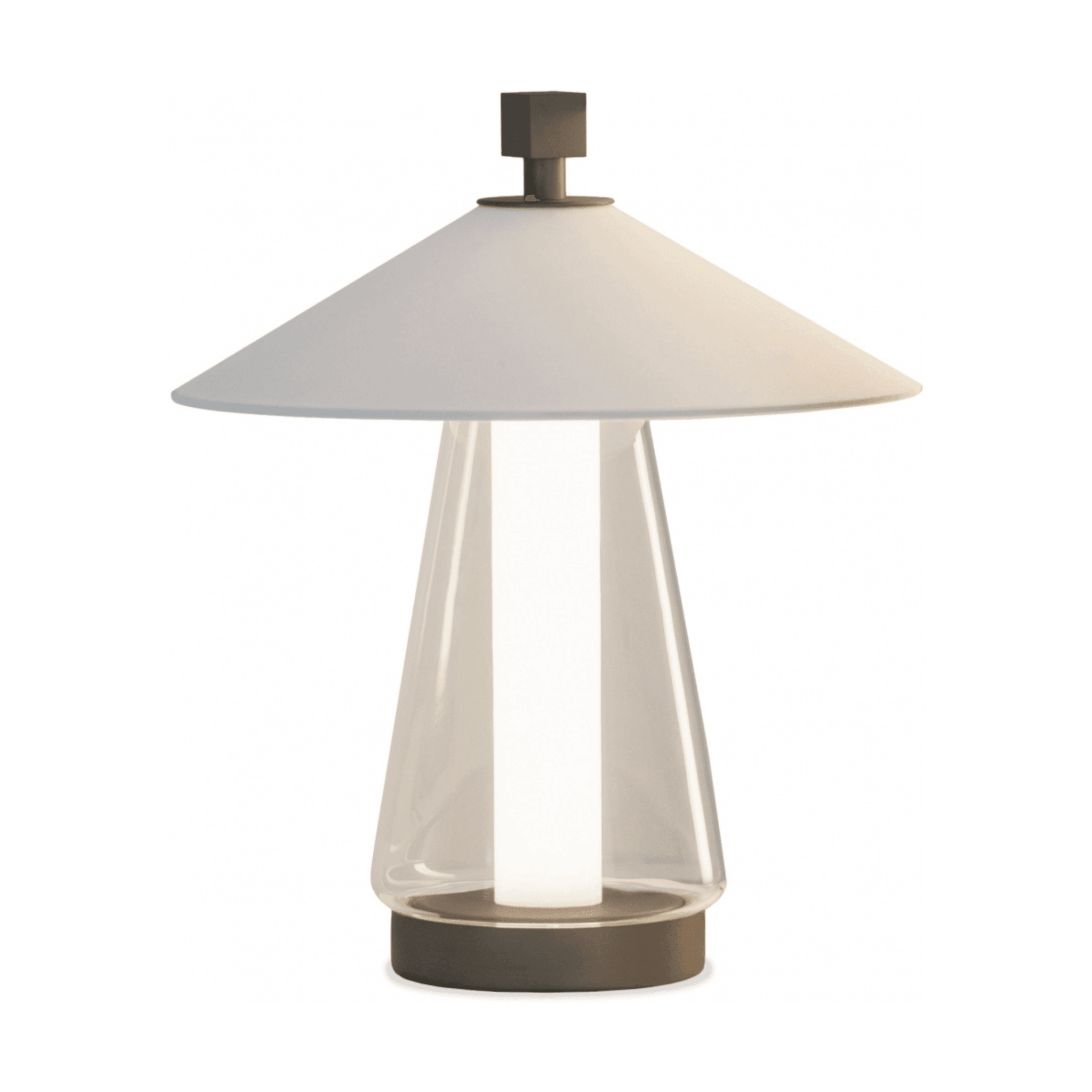 Lampa stołowa ASIA biały Contardi S szczotkowany brąz Eye on Design