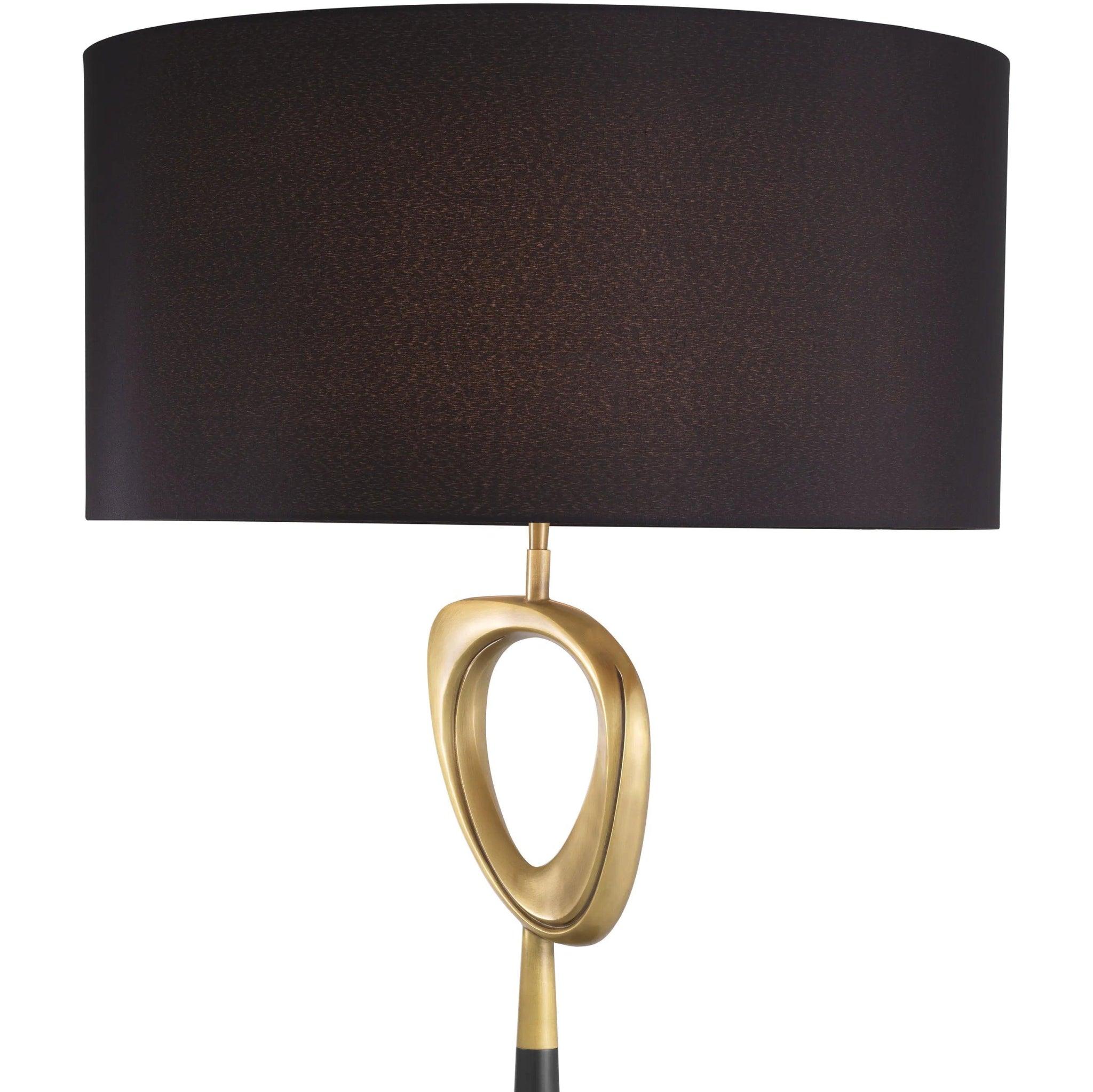 Lampa stołowa CELINE czarny z mosiężnym wykończeniem Eichholtz Eye on Design