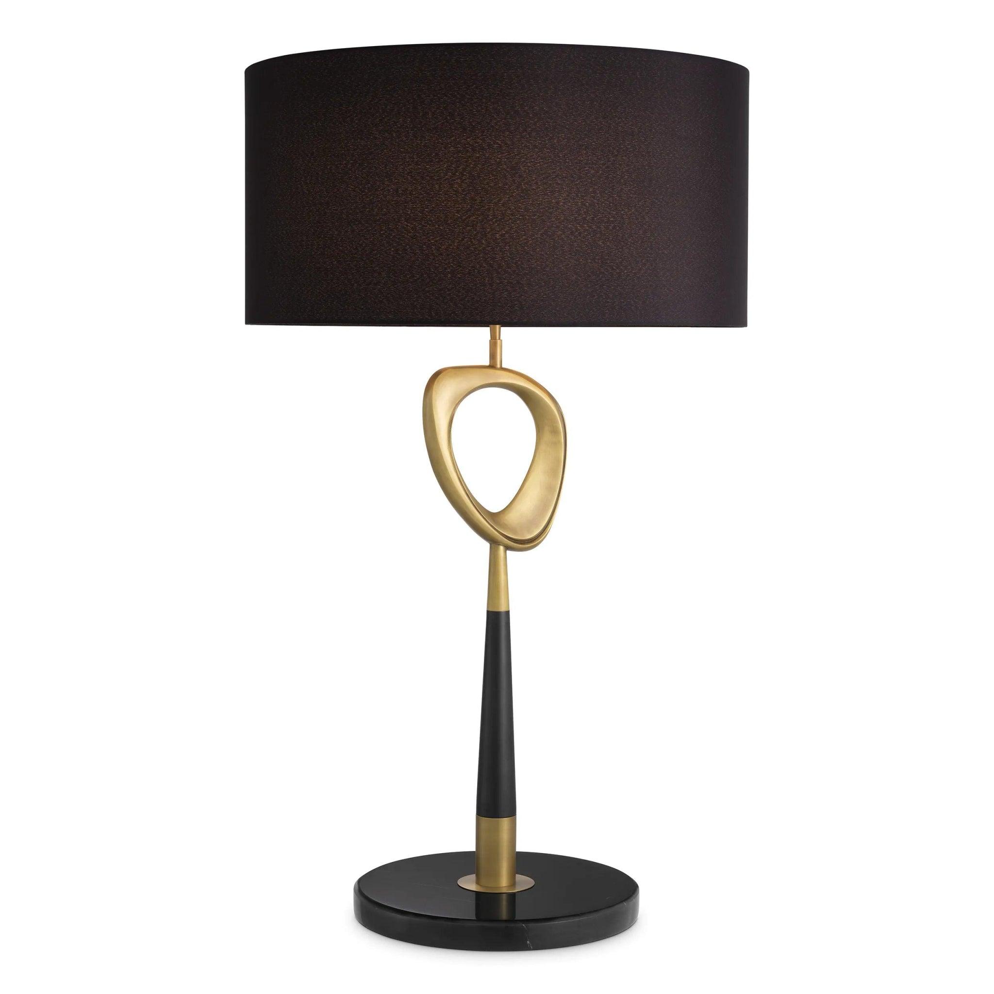 Lampa stołowa CELINE czarny z mosiężnym wykończeniem Eichholtz Eye on Design