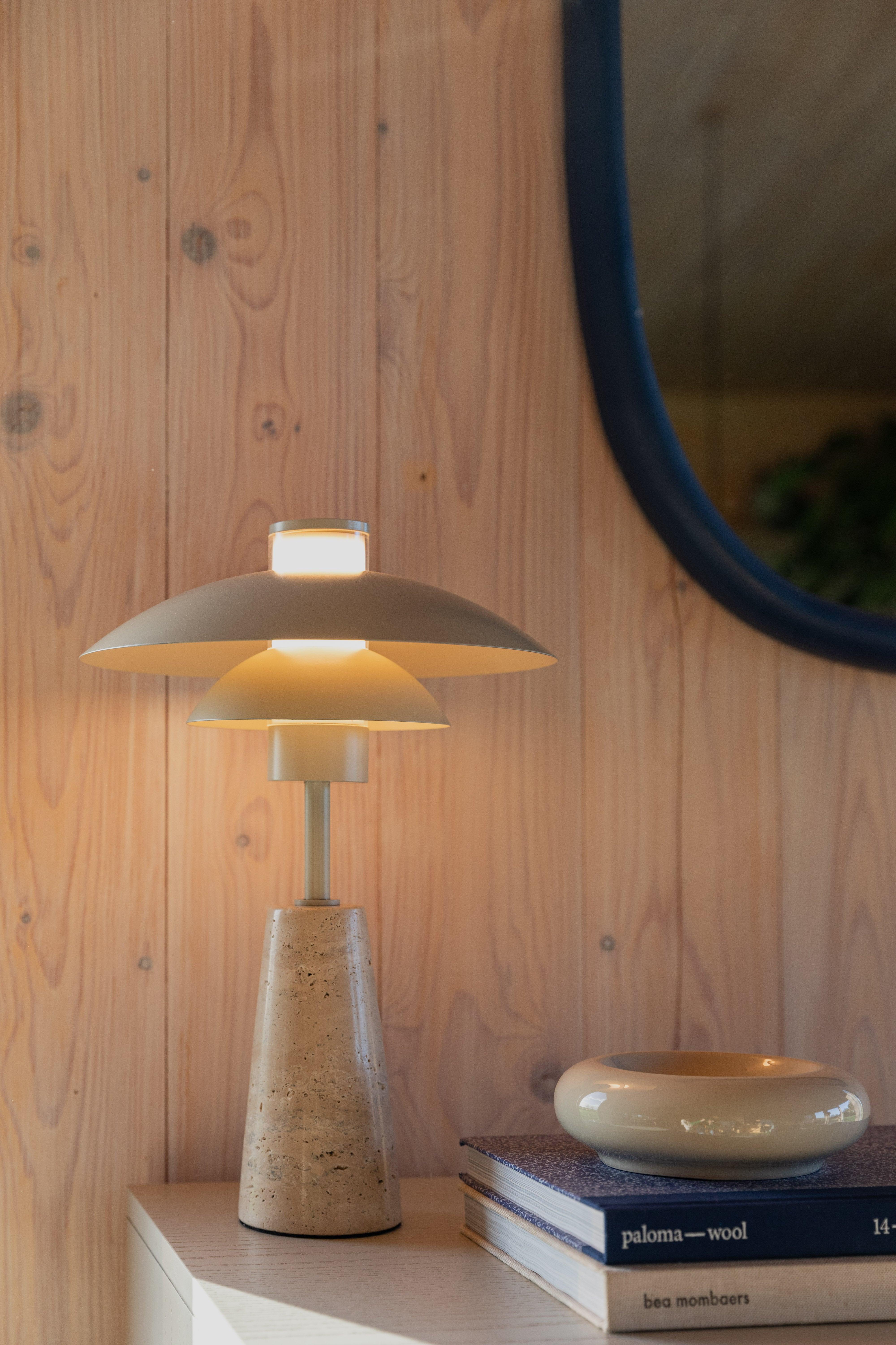 Lampa stołowa COLE beżowy trawertyn Zuiver Eye on Design