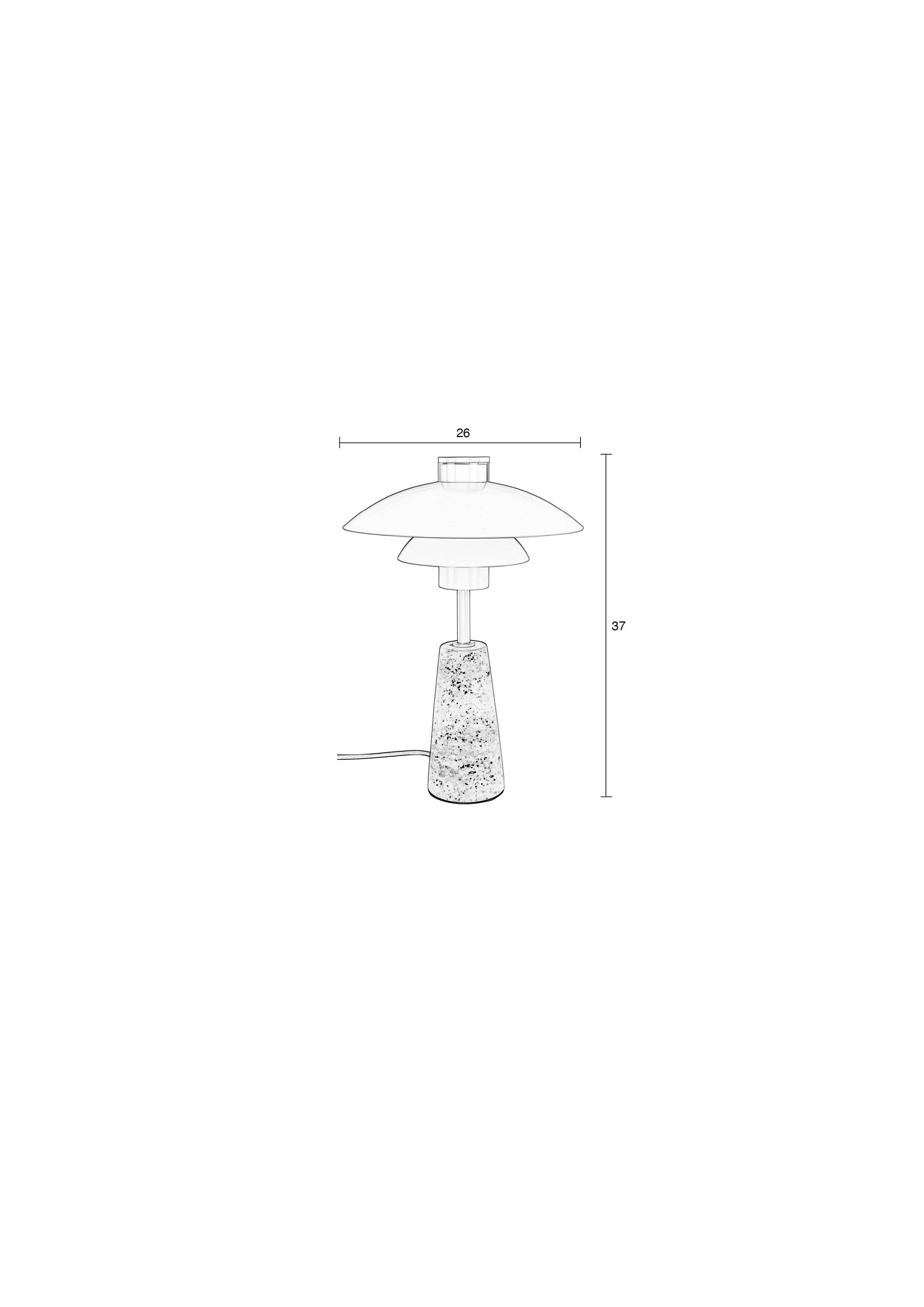Lampa stołowa COLE beżowy trawertyn Zuiver Eye on Design