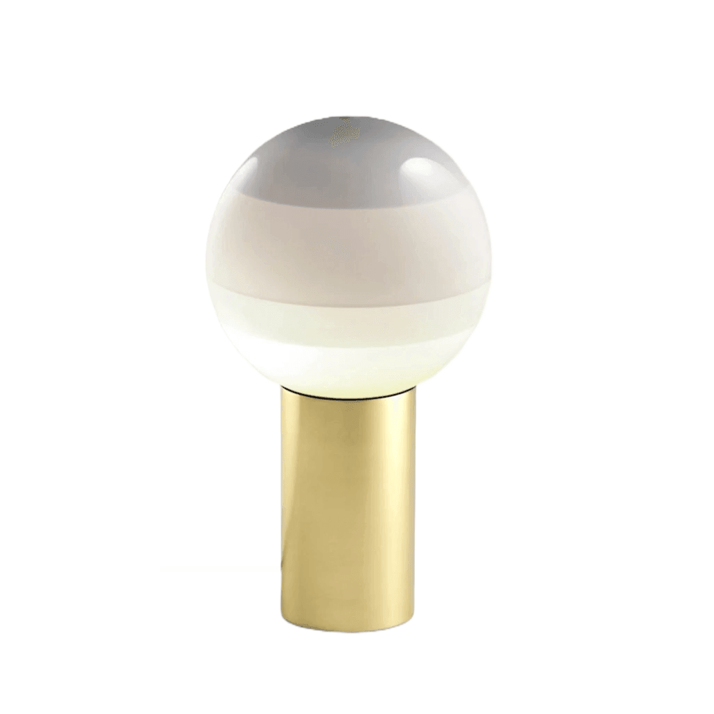 Lampa stołowa DIPPING biały Marset 12.5 cm mosiężny Eye on Design